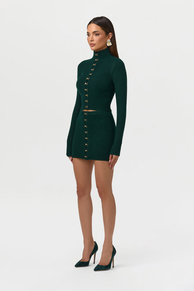 Knit Hook Mini Skirt