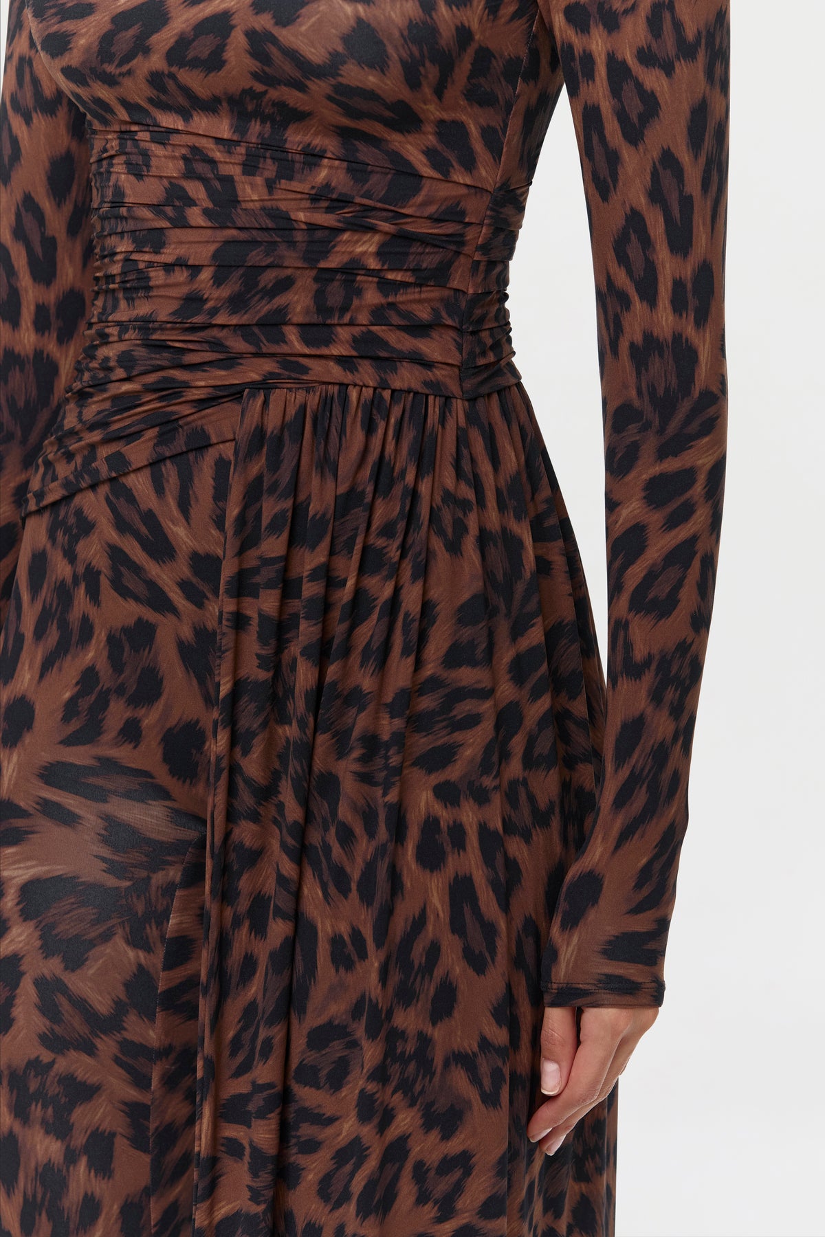 Naked Print Drape Top