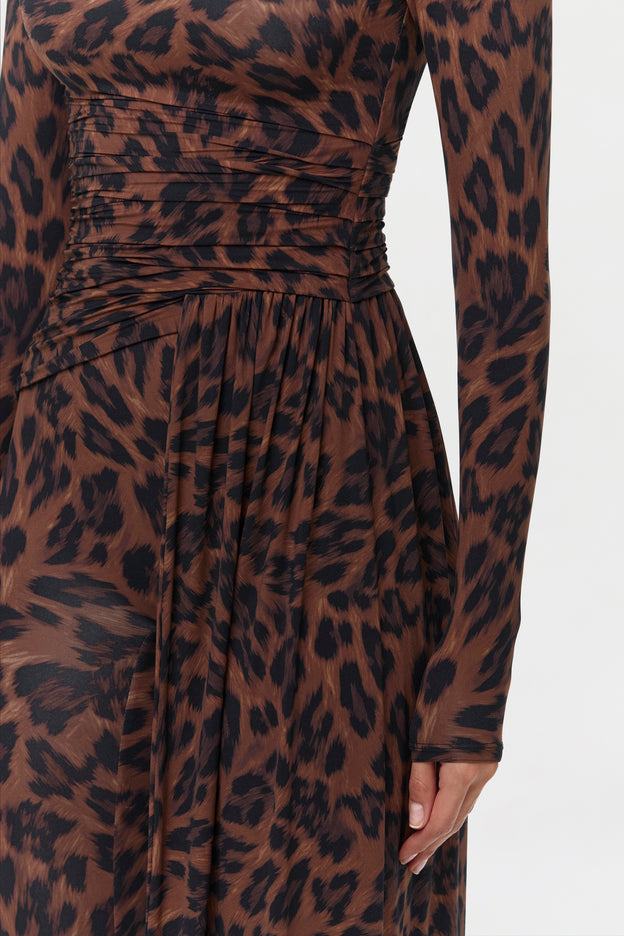 Naked Print Drape Top
