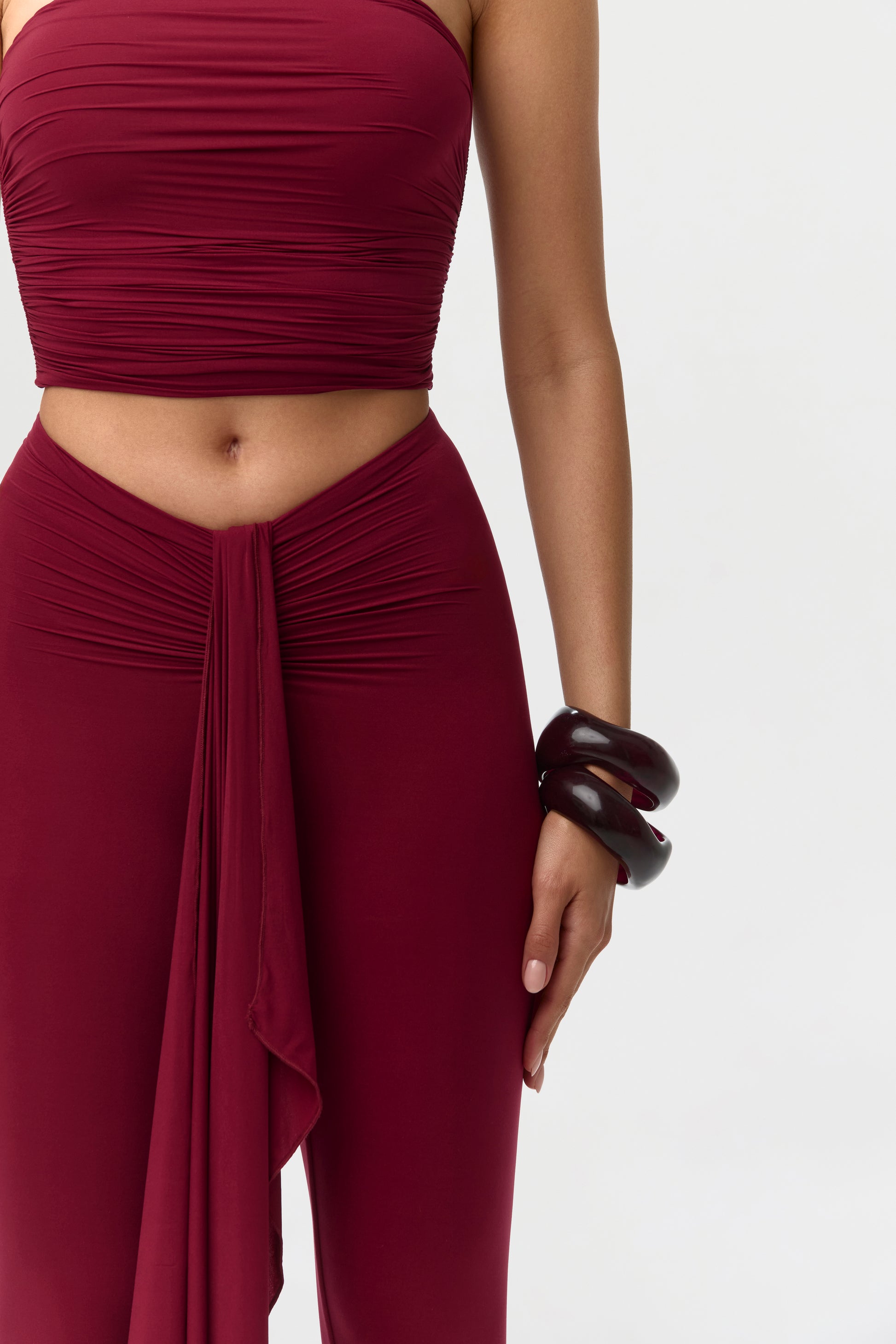 Sangria Naked Cinched Front Leggings Petite