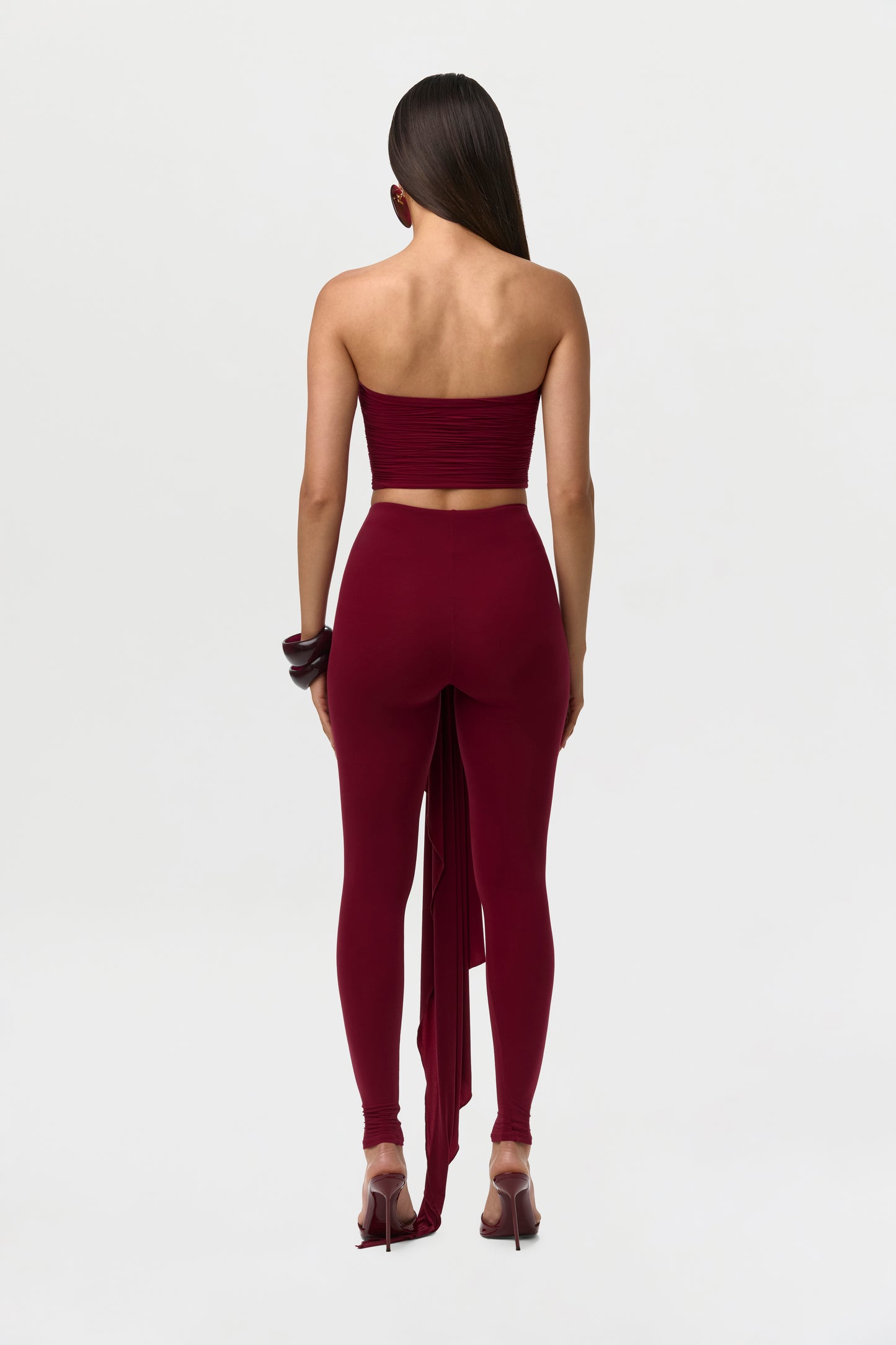 Sangria Naked Cinched Front Leggings Petite