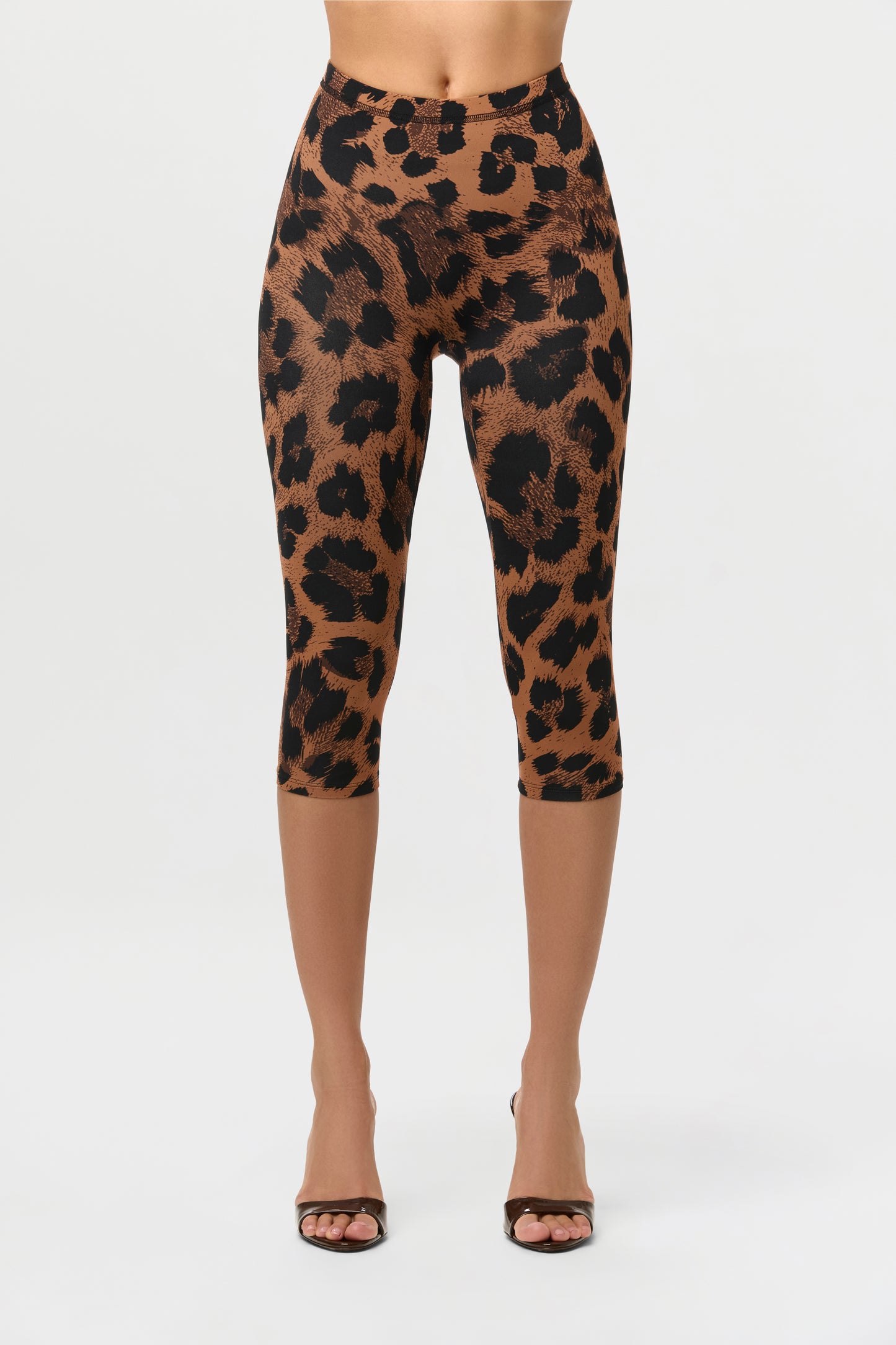 Naked Print Capri Leggings