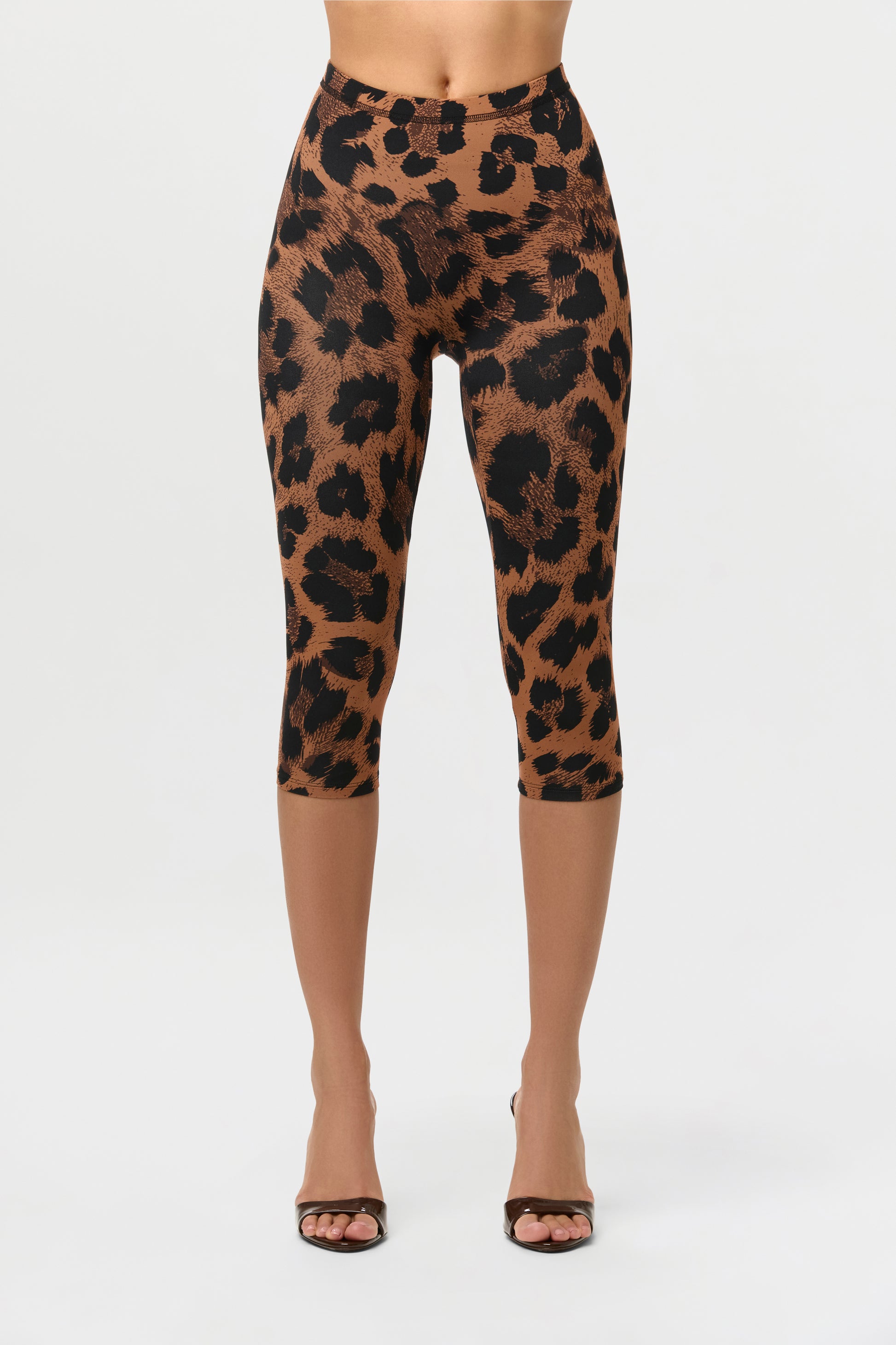 Naked Print Capri Leggings
