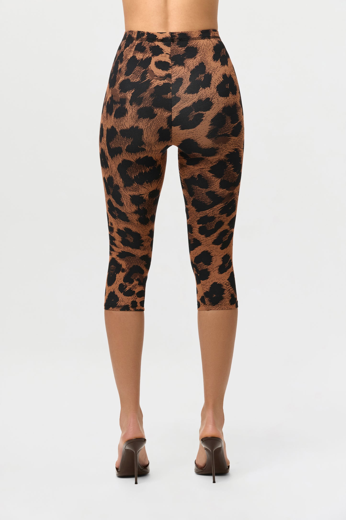 Naked Print Capri Leggings