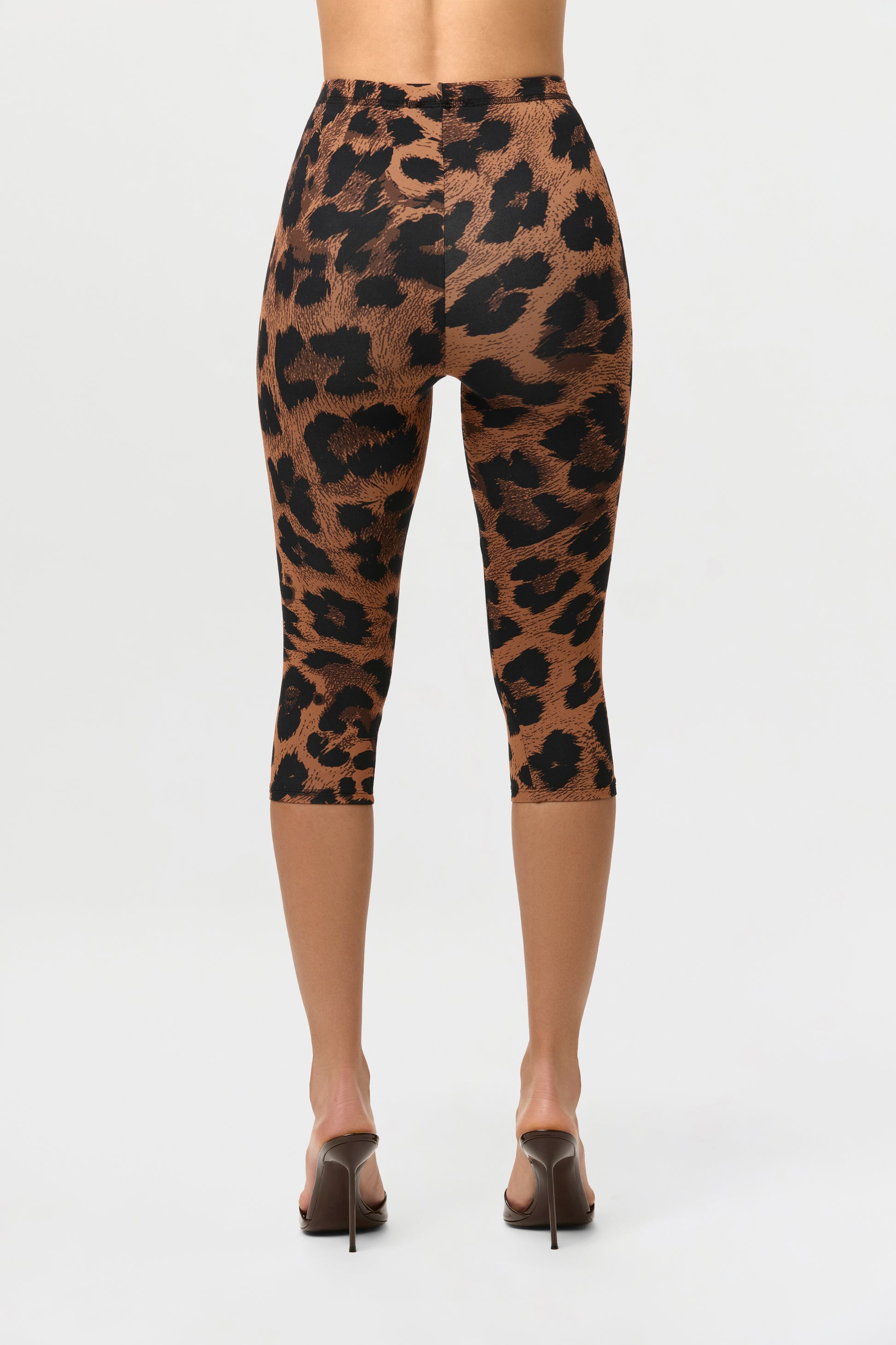 Naked Print Capri Leggings