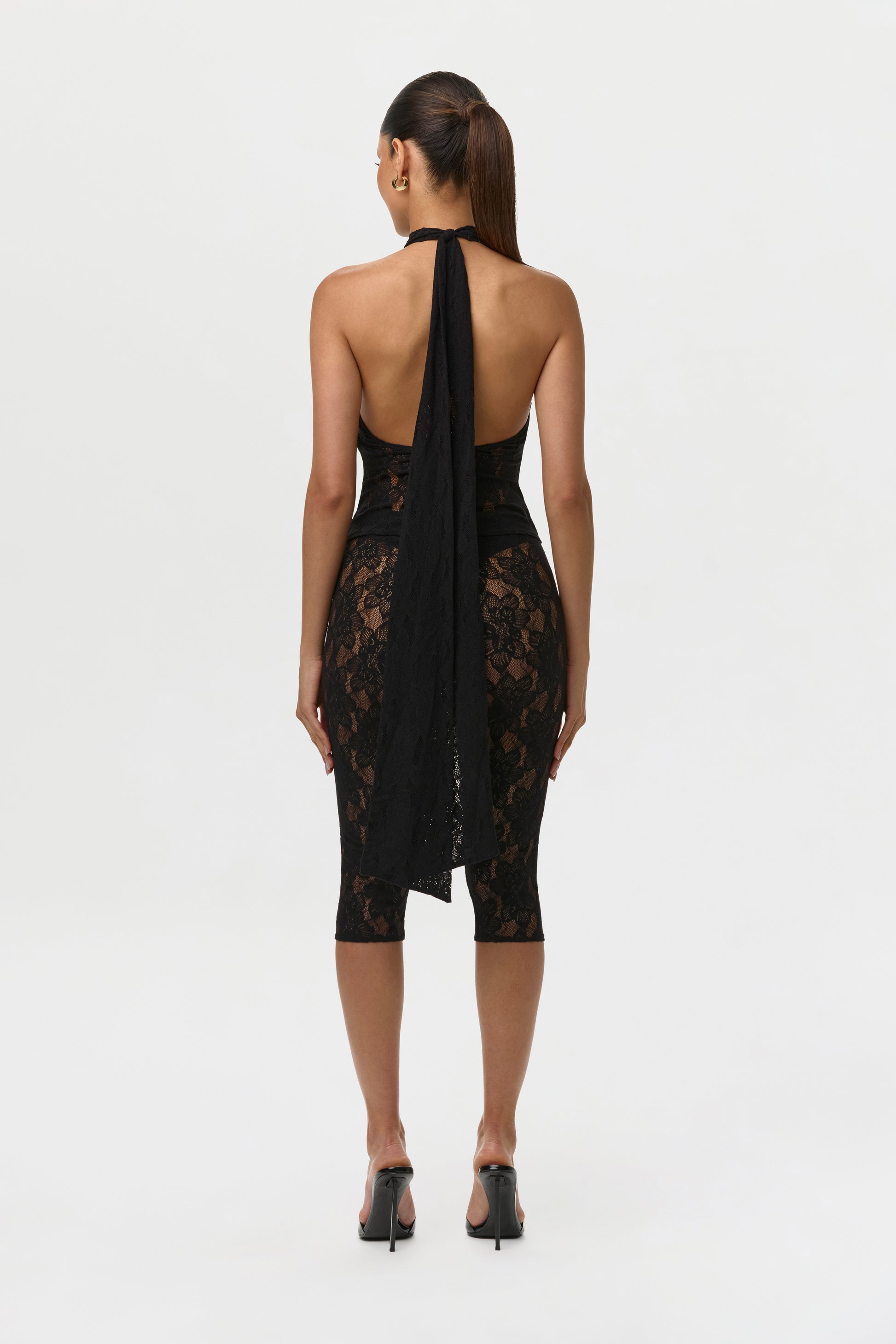 Stretch Lace Halter Top – Naked Wardrobe