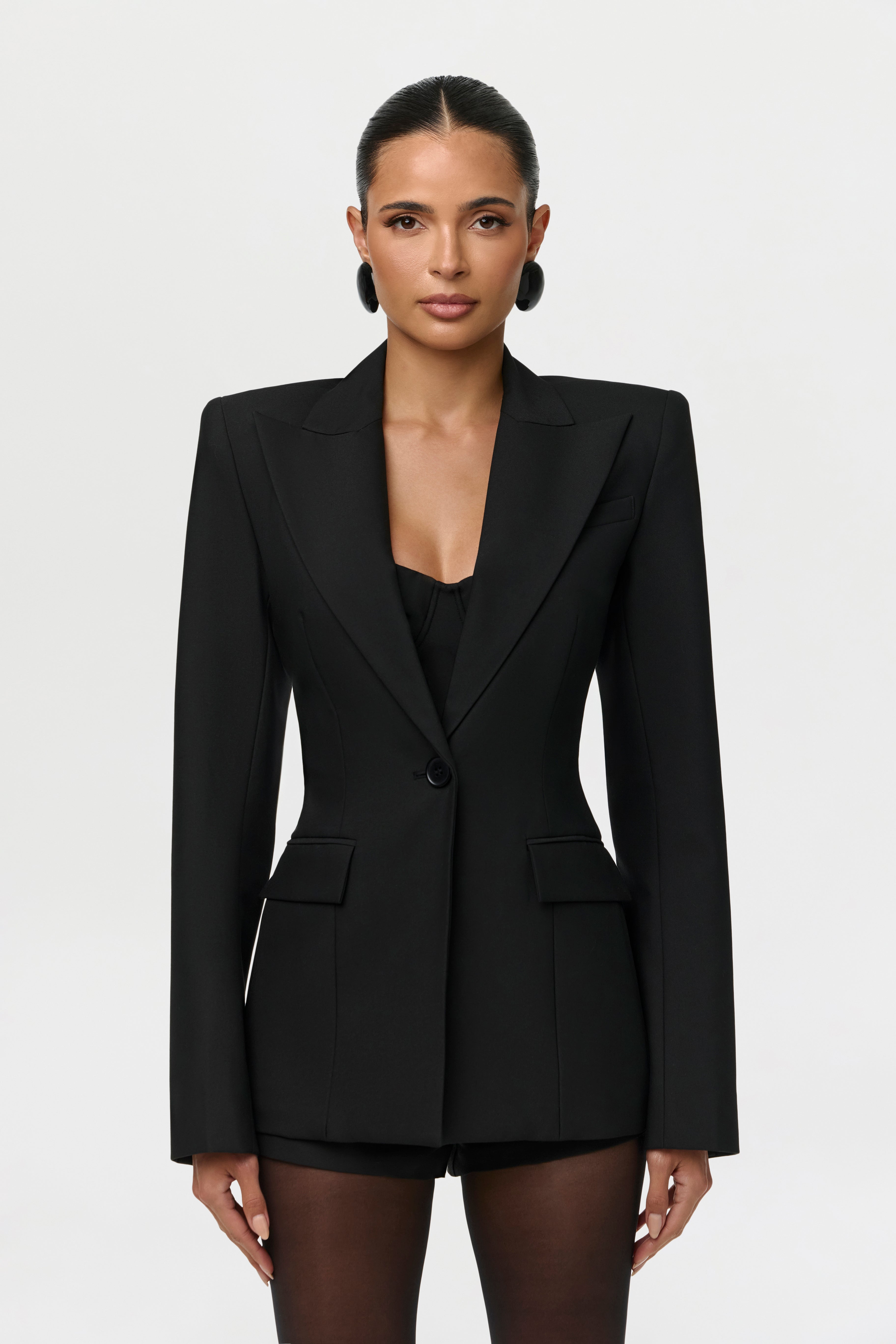 Suiting High Waist Shorts