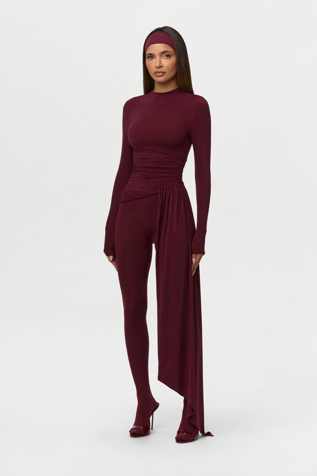 Naked Ruched Drape Top