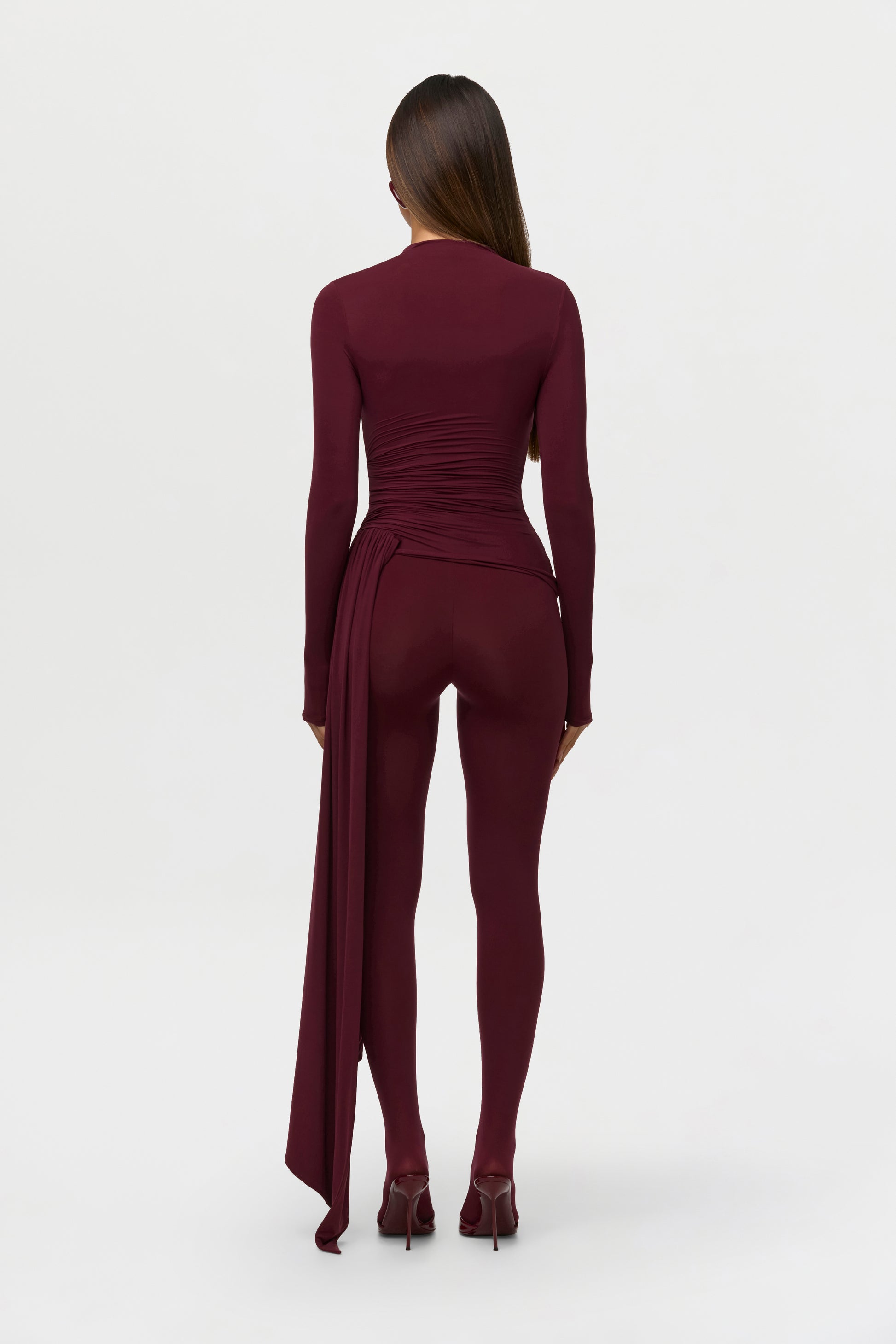Naked Ruched Drape Top