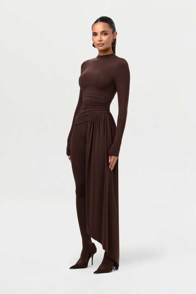Naked Ruched Drape Top