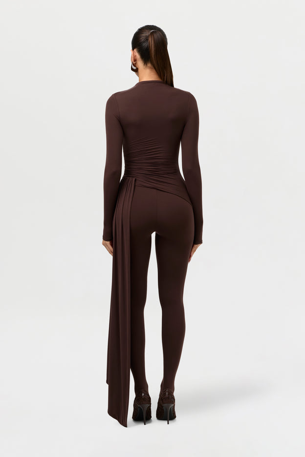 Naked Ruched Drape Top