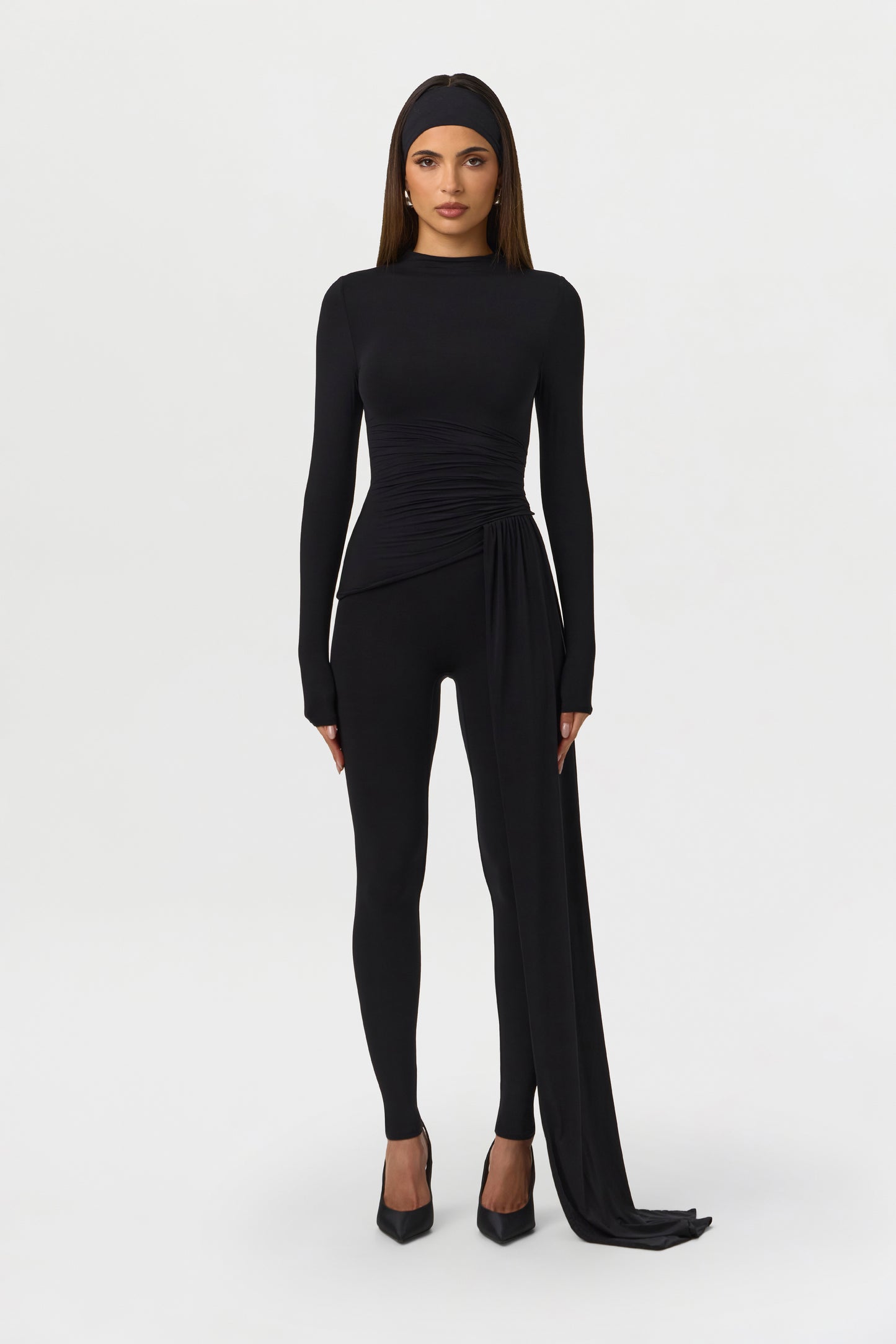 Naked Ruched Drape Top