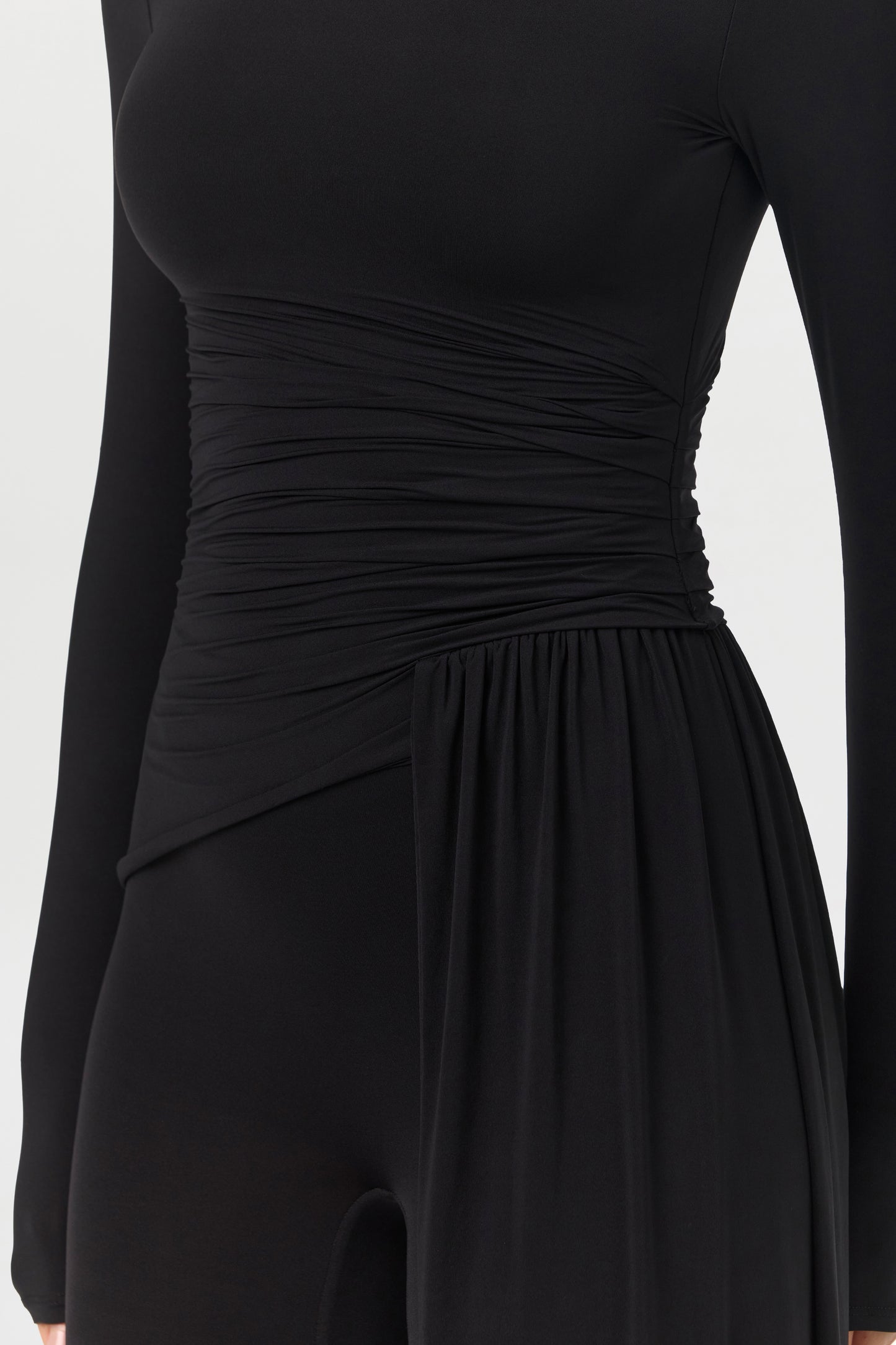 Naked Ruched Drape Top