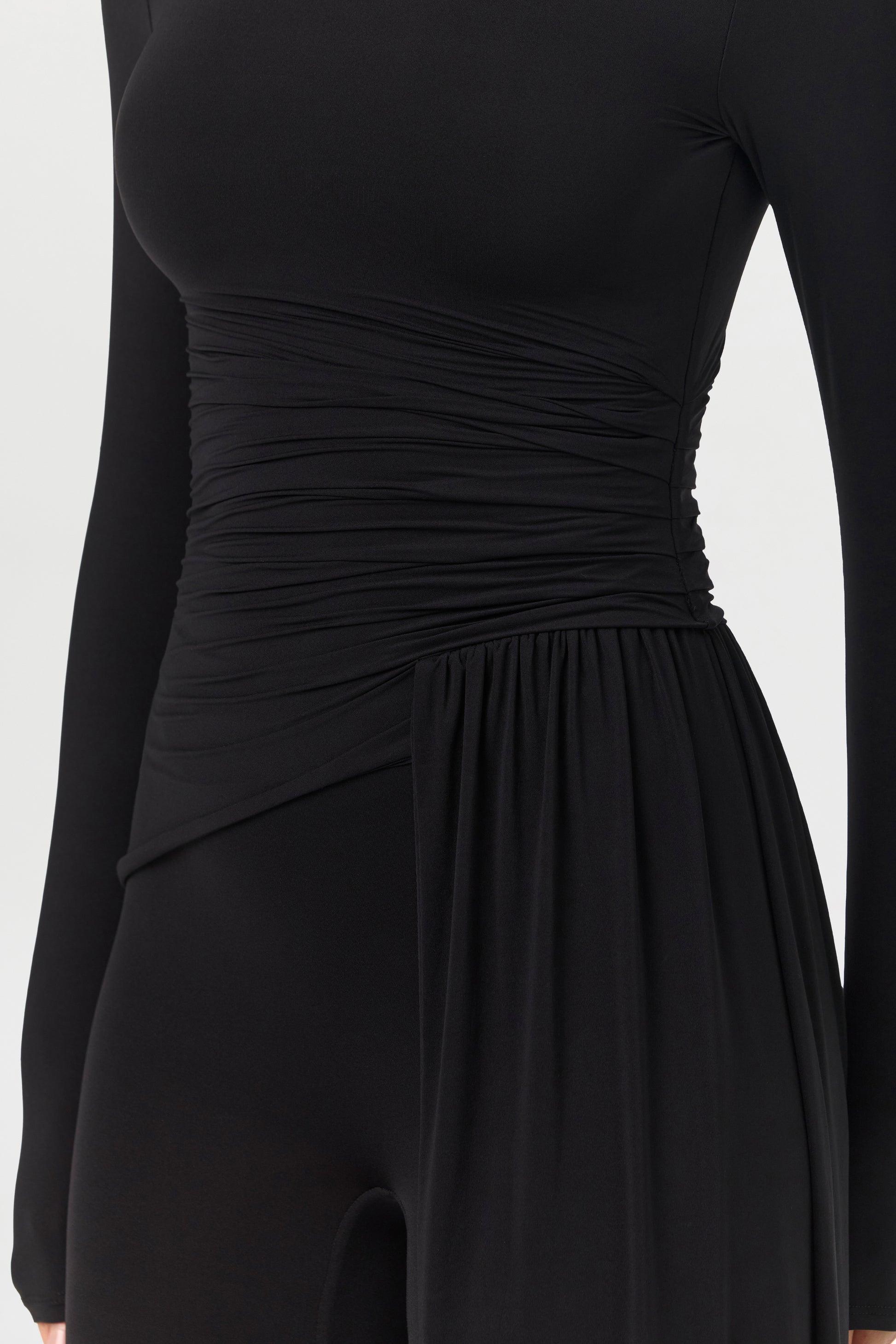 Naked Ruched Drape Top