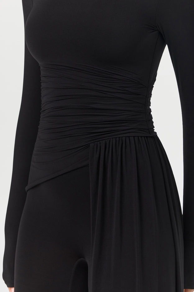 Naked Ruched Drape Top