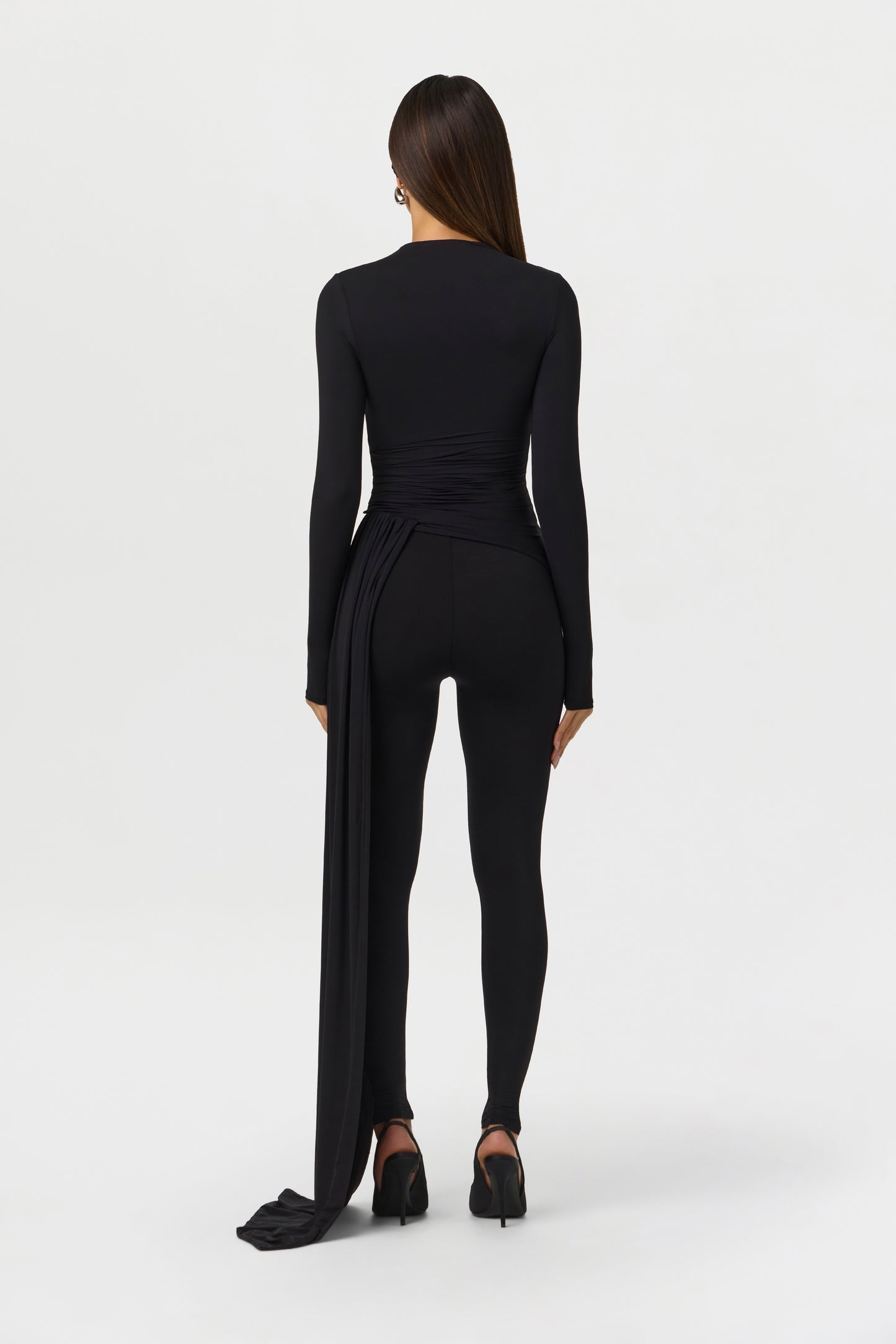 Naked Ruched Drape Top