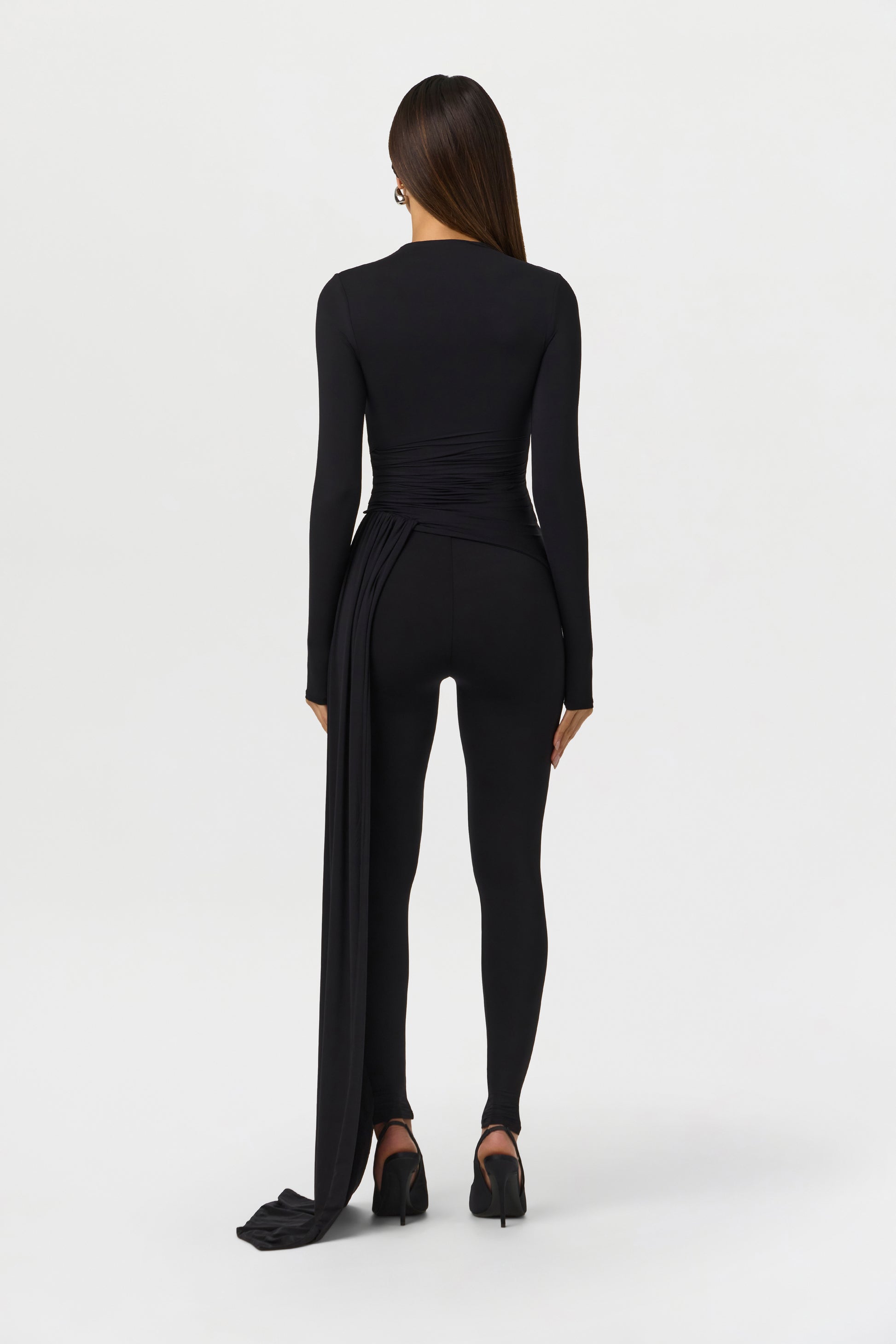 Naked Ruched Drape Top