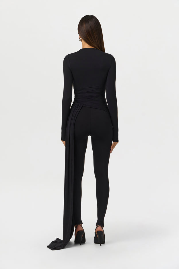Naked Ruched Drape Top