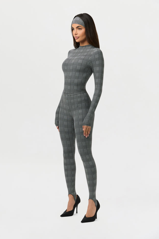 Naked Print Stirrup Legging Petite