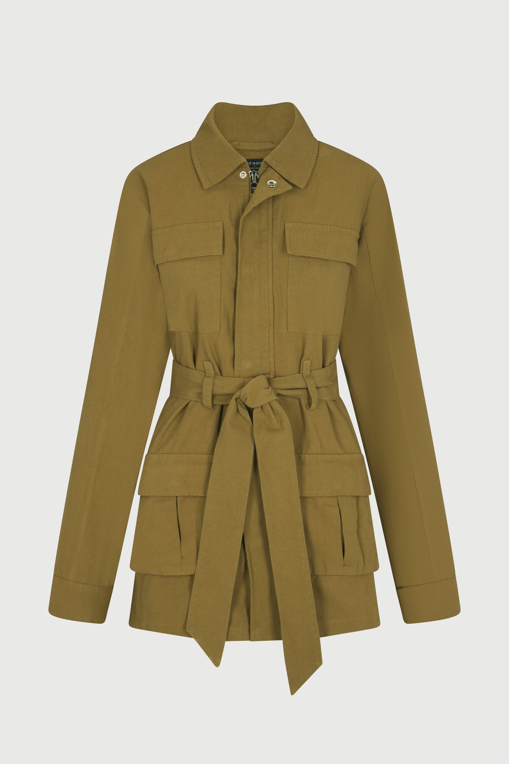 Canvas Cargo Belted Jacket – Naked Wardrobe