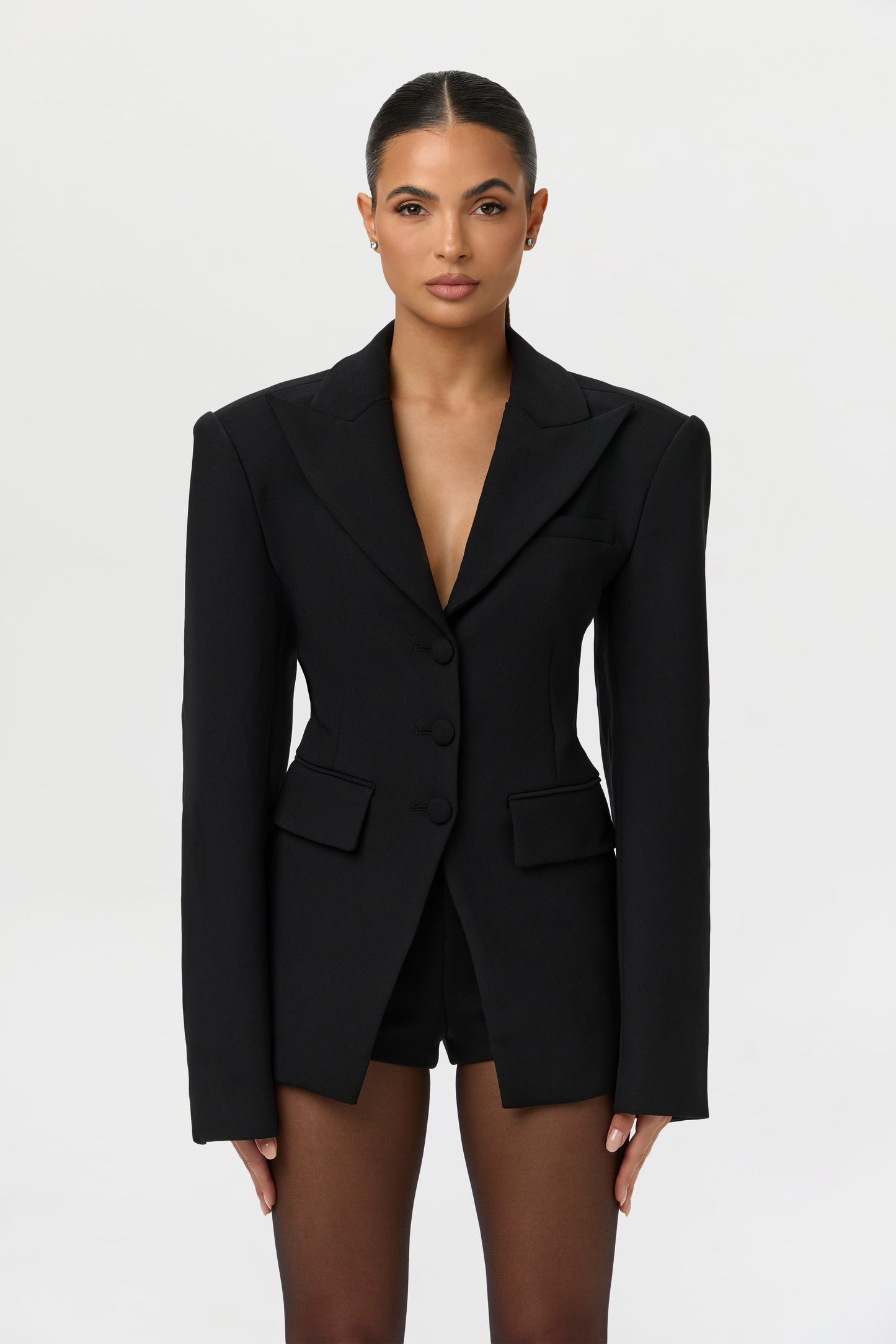Suiting Power Shoulder Blazer