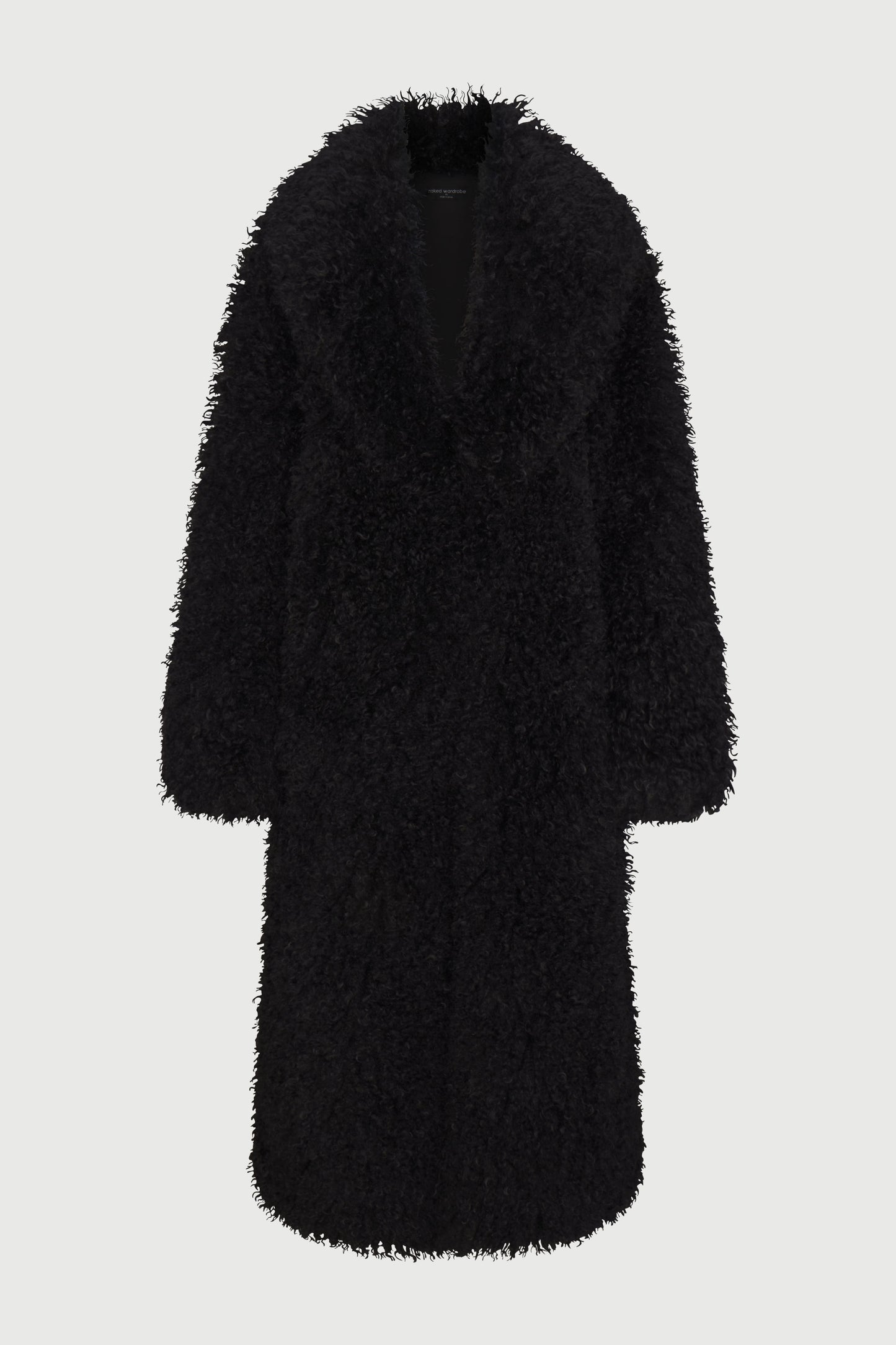 Faux Fur Plush Long Coat