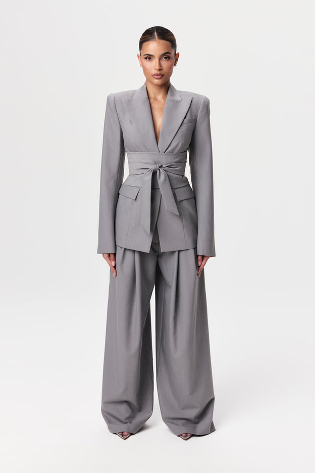 Power Shoulder Suited Blazer