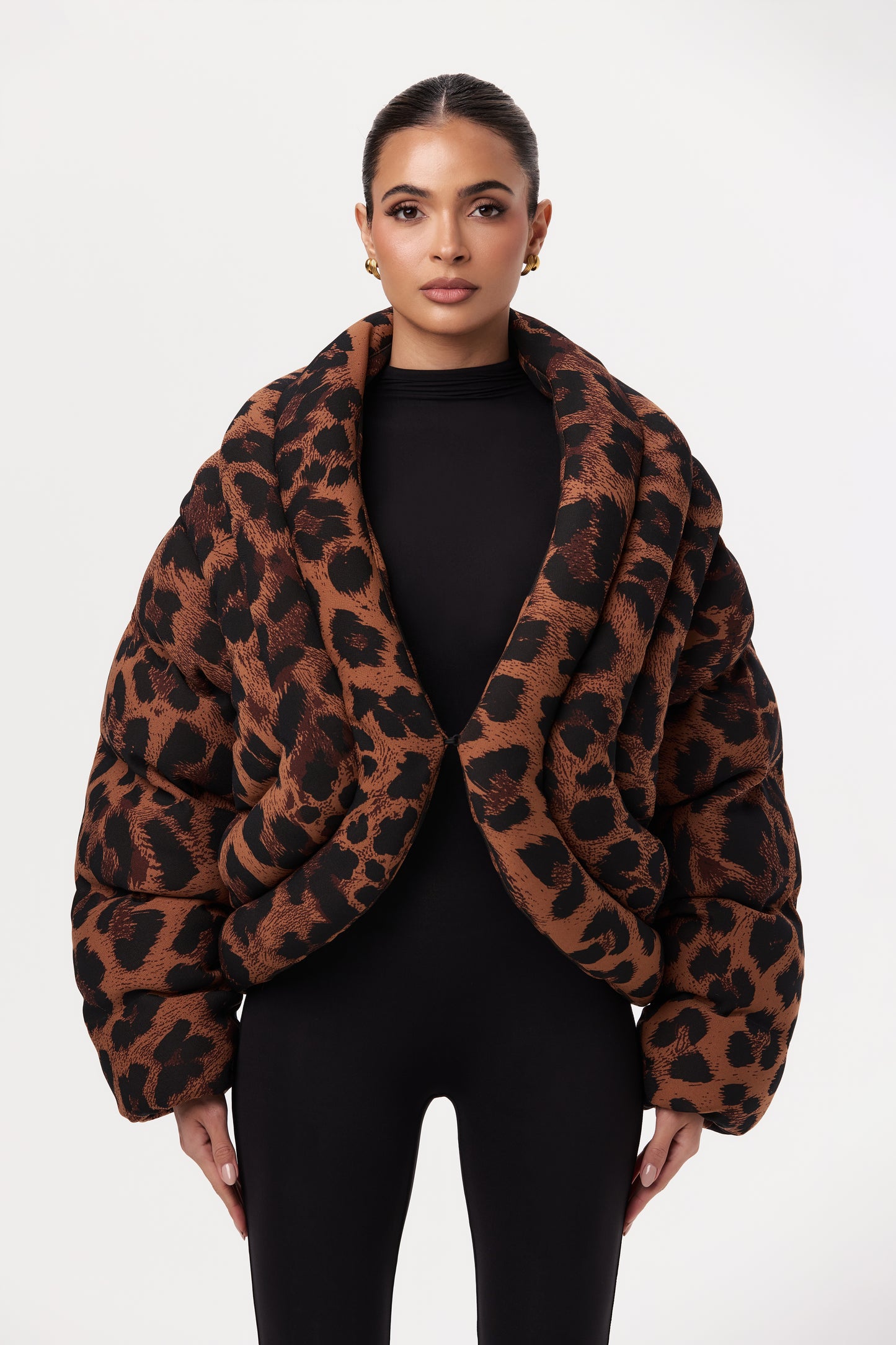 Leopard Puffer Jacket