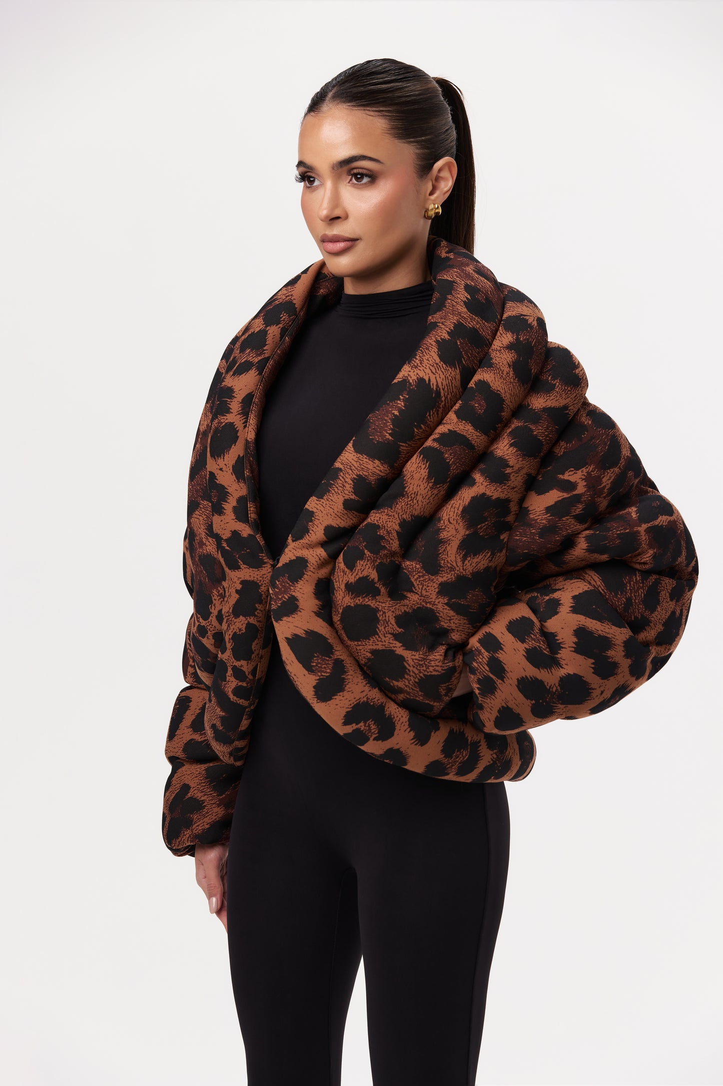 Leopard Puffer Jacket