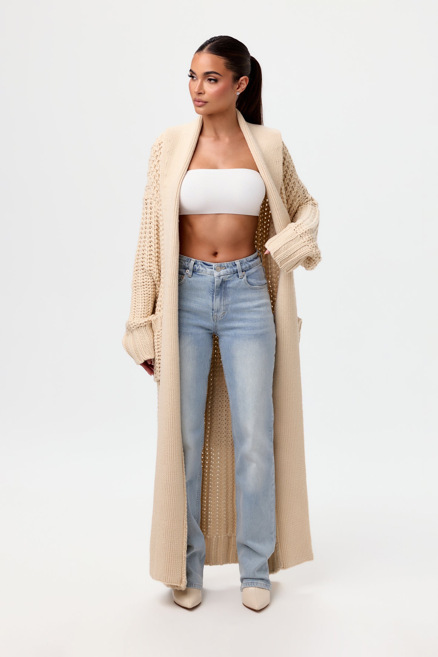 Chunky Knit Cardigan Duster