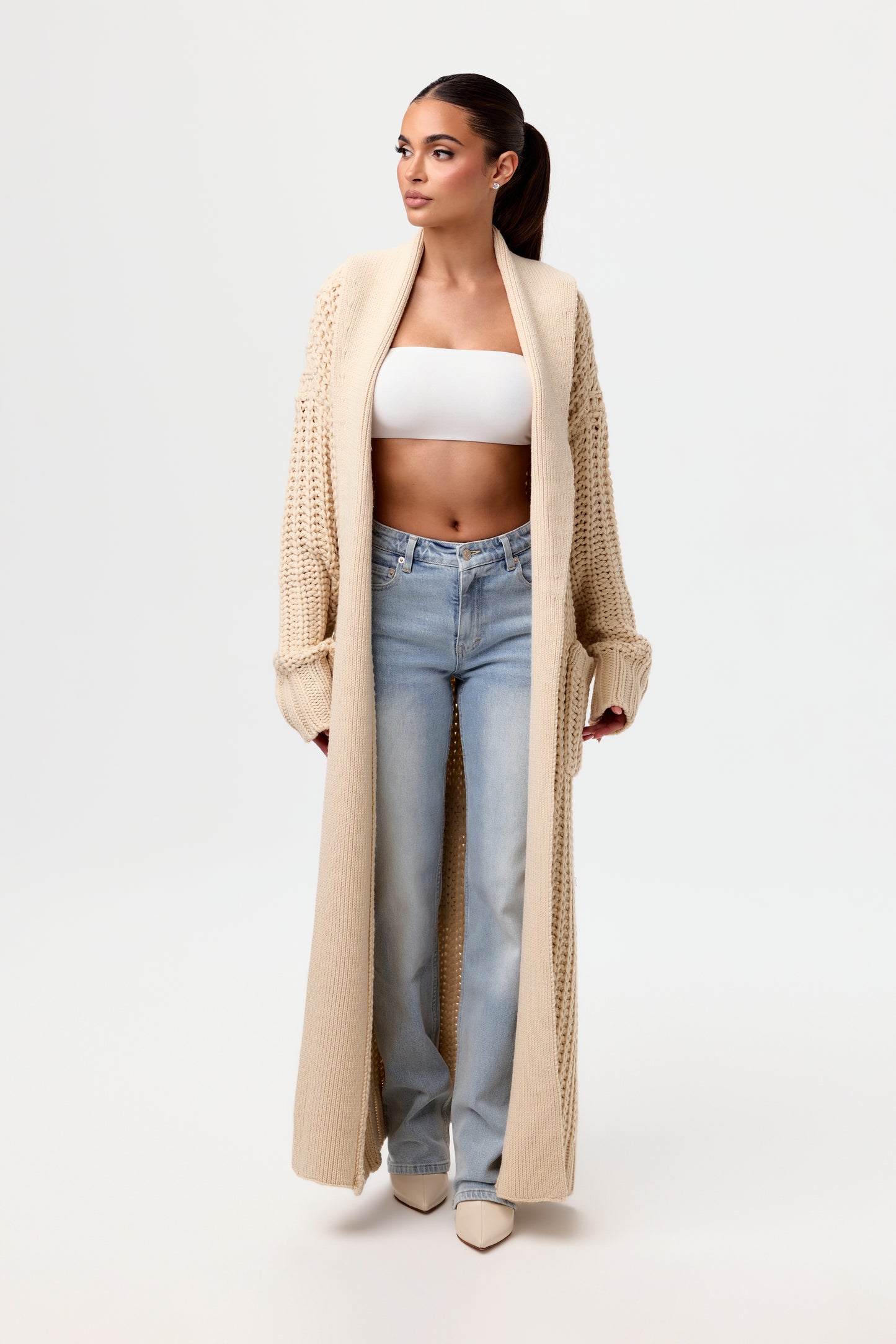 Chunky Knit Cardigan Duster