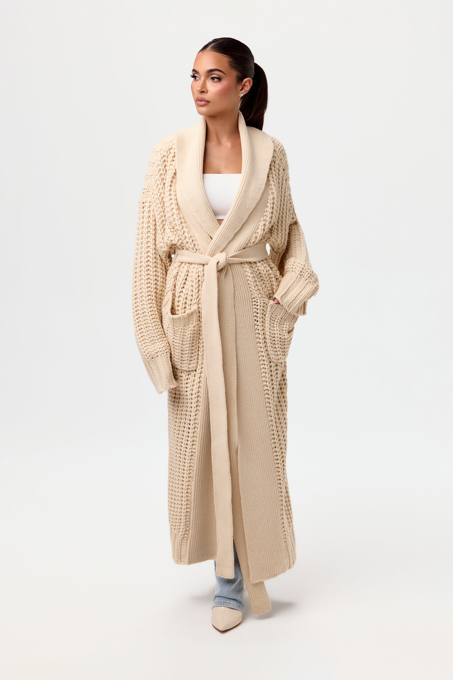 Chunky Knit Cardigan Duster