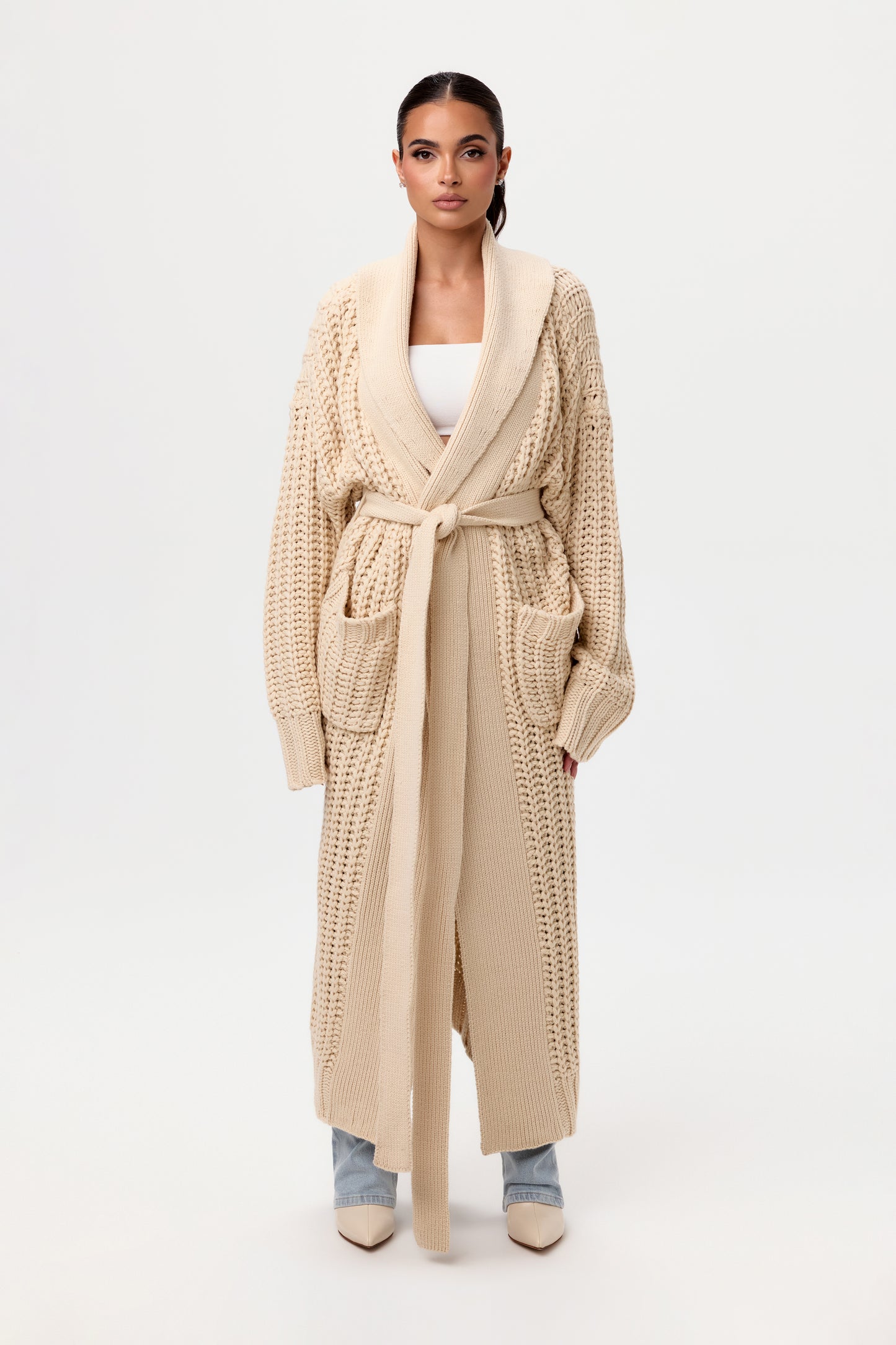 Chunky Knit Cardigan Duster