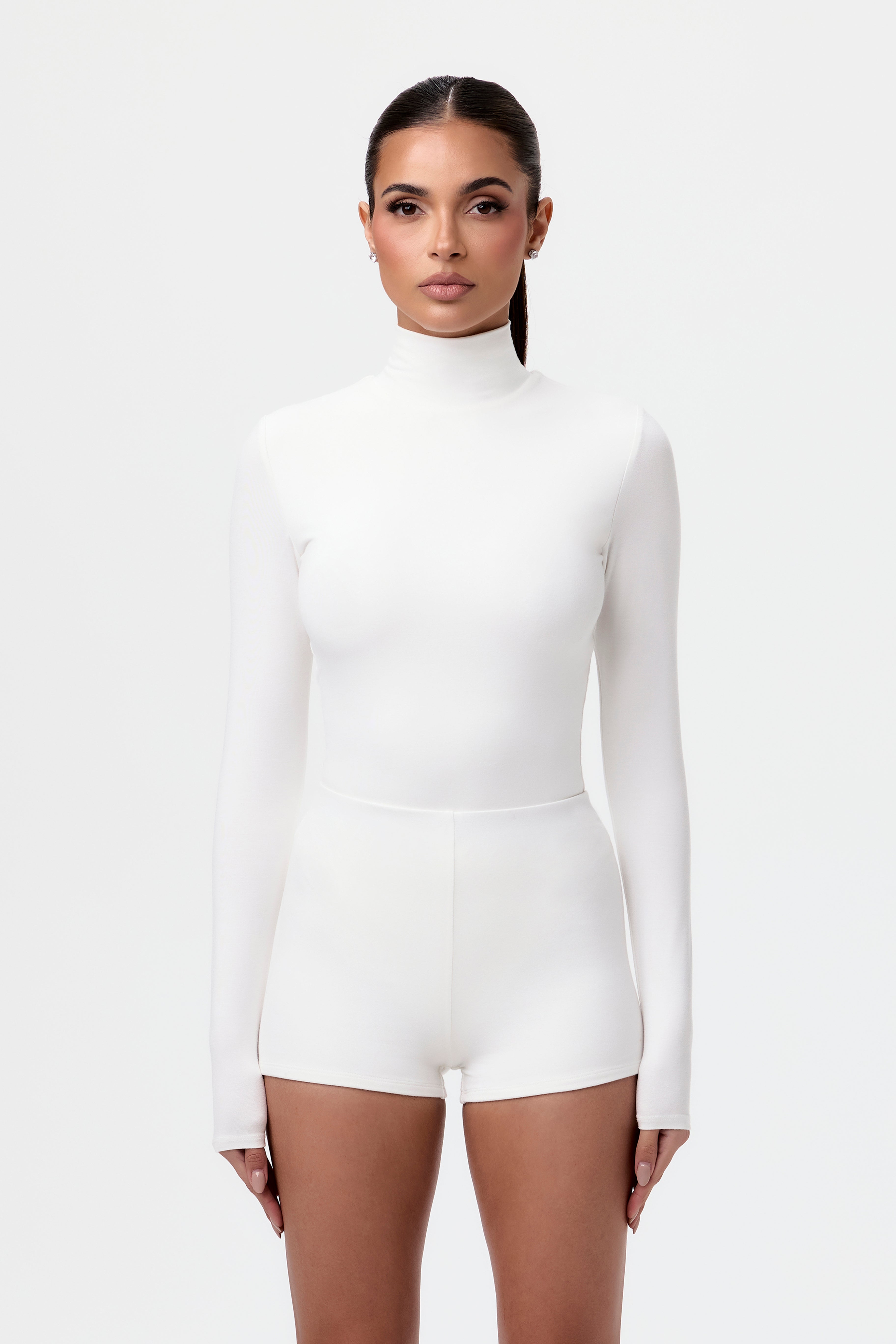 Smooth Turtleneck Sculpt Top