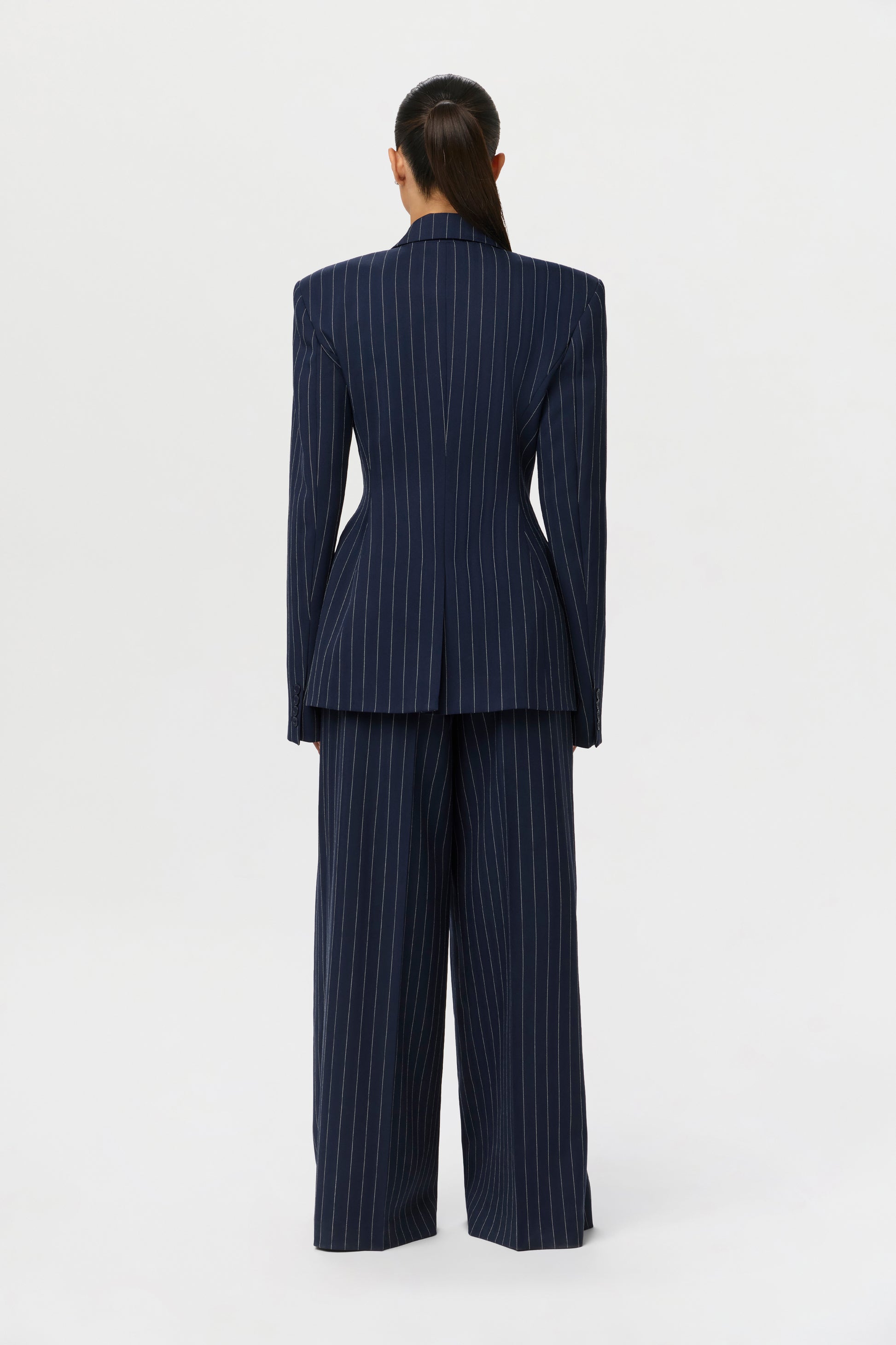 Suiting Pinstripe Wide-Leg Pant Naked Wardrobe Suiting Pinstripe Wide-Leg Pant Naked Wardrobe