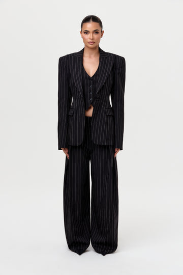 Pinstripe Suited Blazer