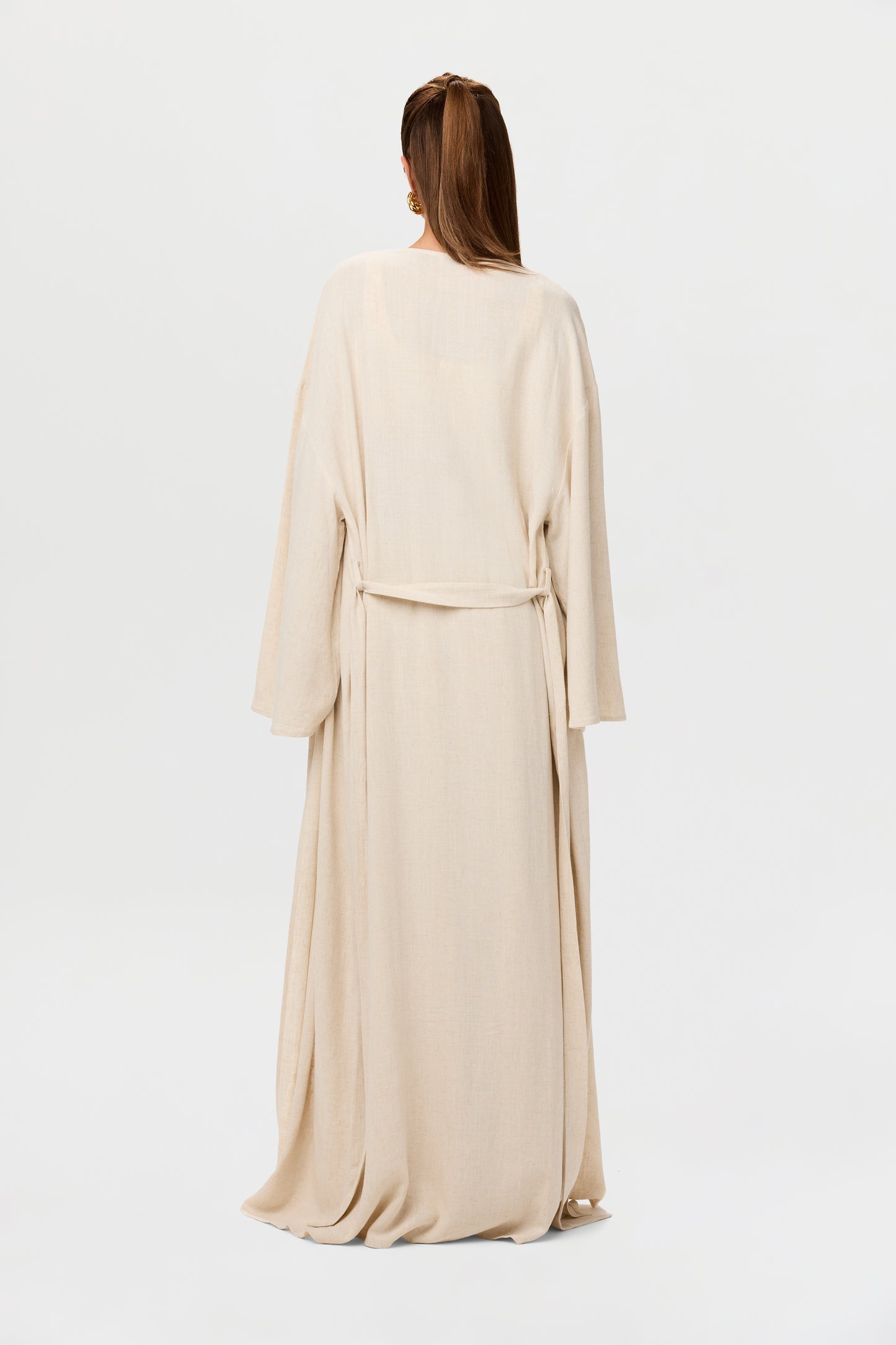 Linen Oversized Belted Duster