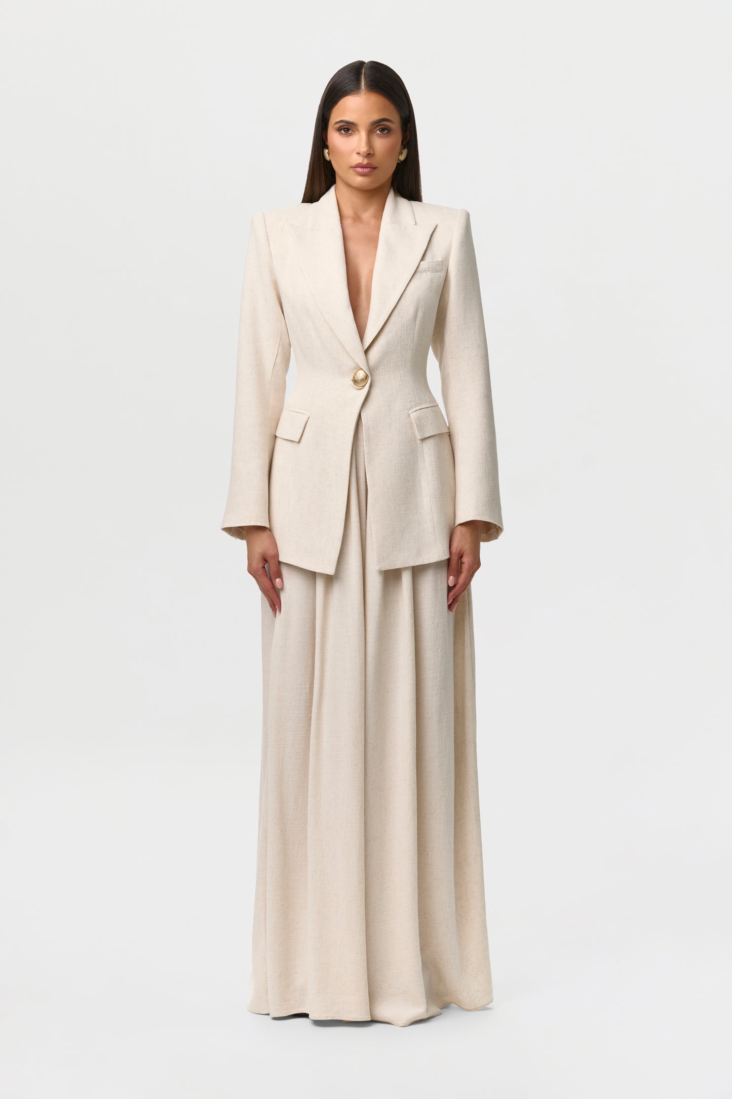 Linen Sculpt Suited Blazer