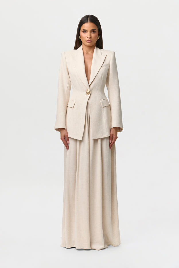 Linen Sculpt Suited Blazer
