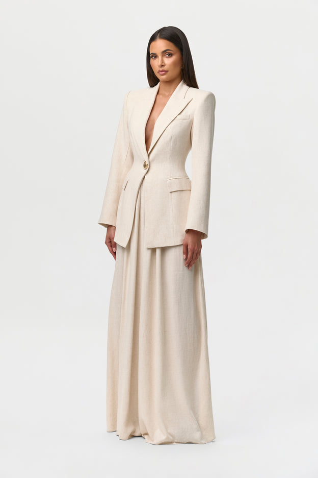 Linen Sculpt Suited Blazer