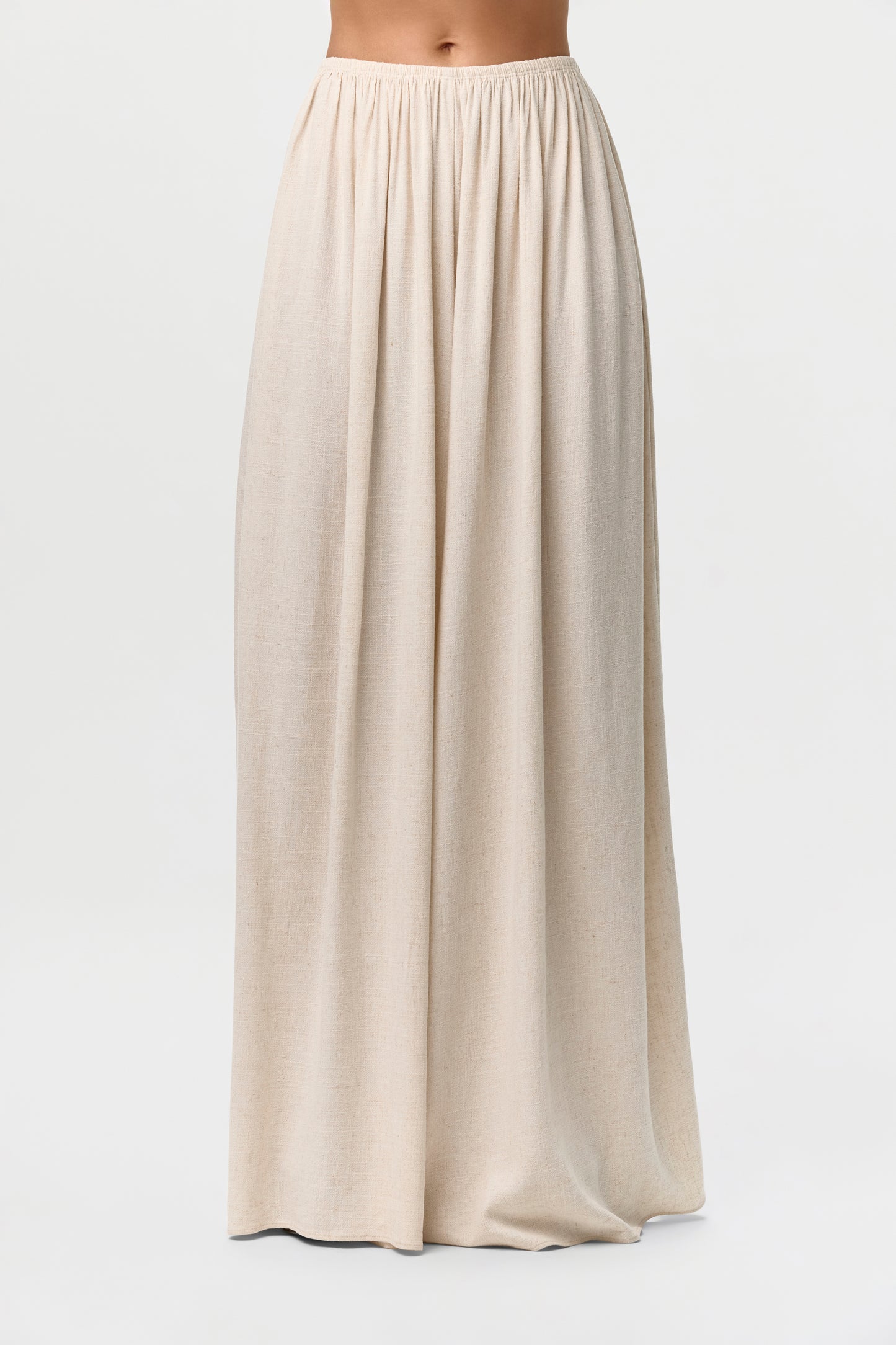 Linen Pleated Wide Leg Pants Petite