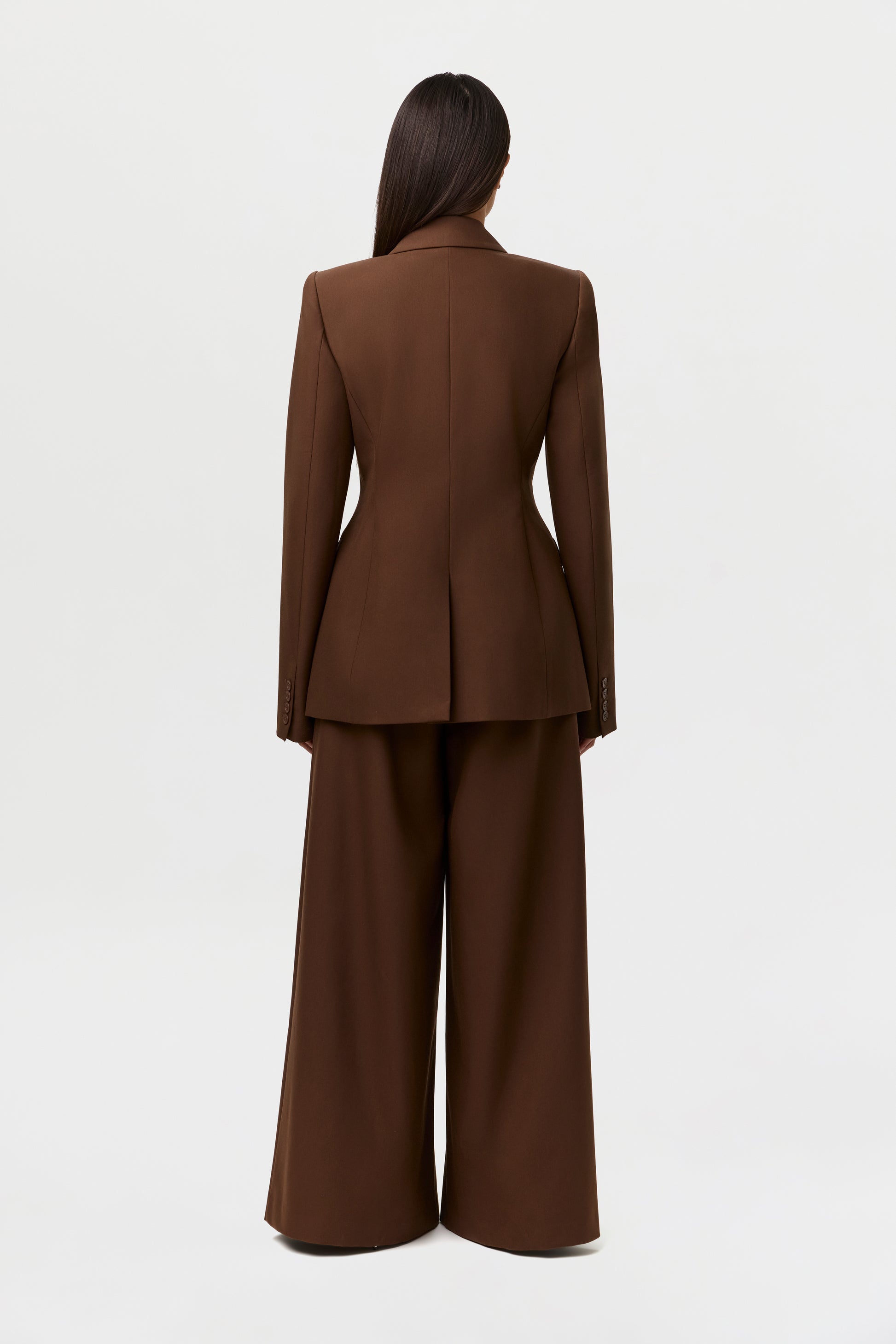 Suiting Pleated Wide-Leg Pant