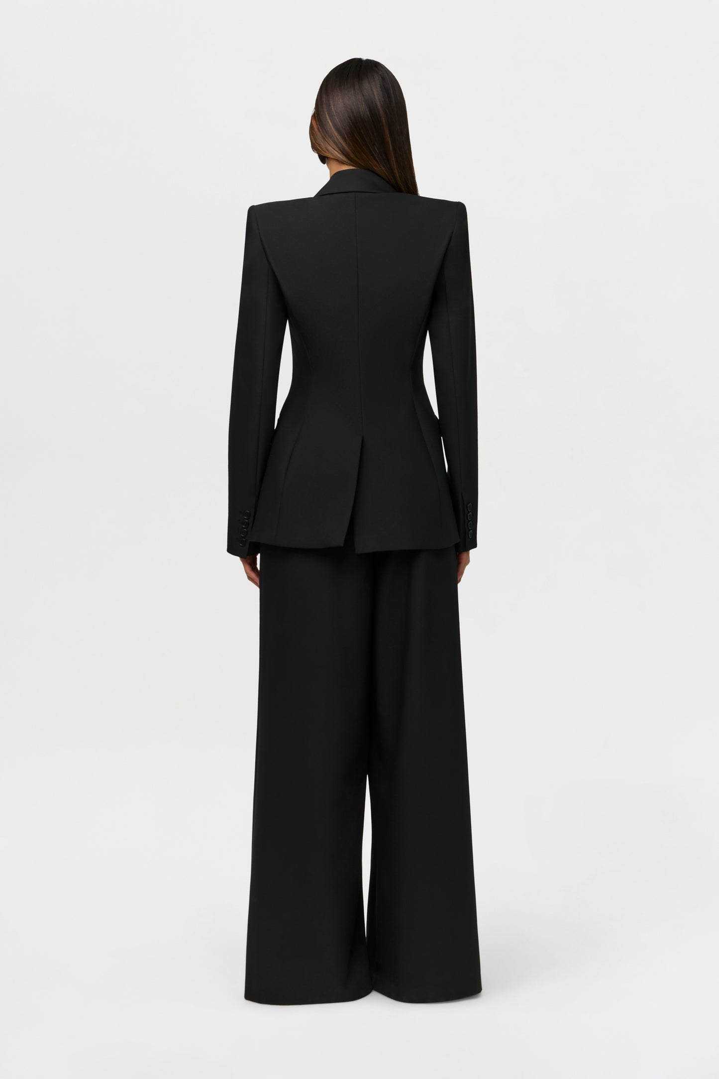 Suiting Pleated Wide-Leg Pant