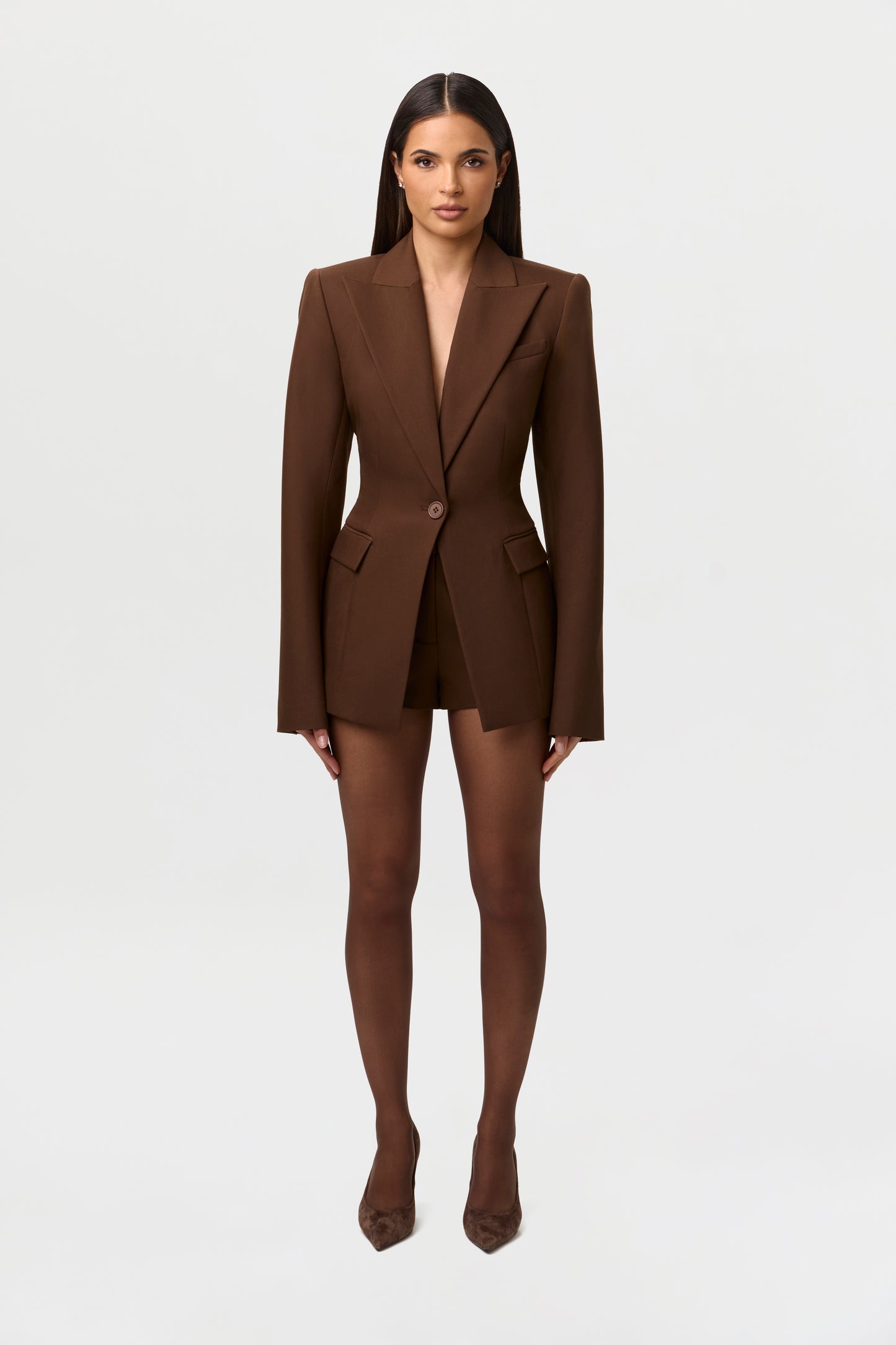 High Waist Suited Shorts