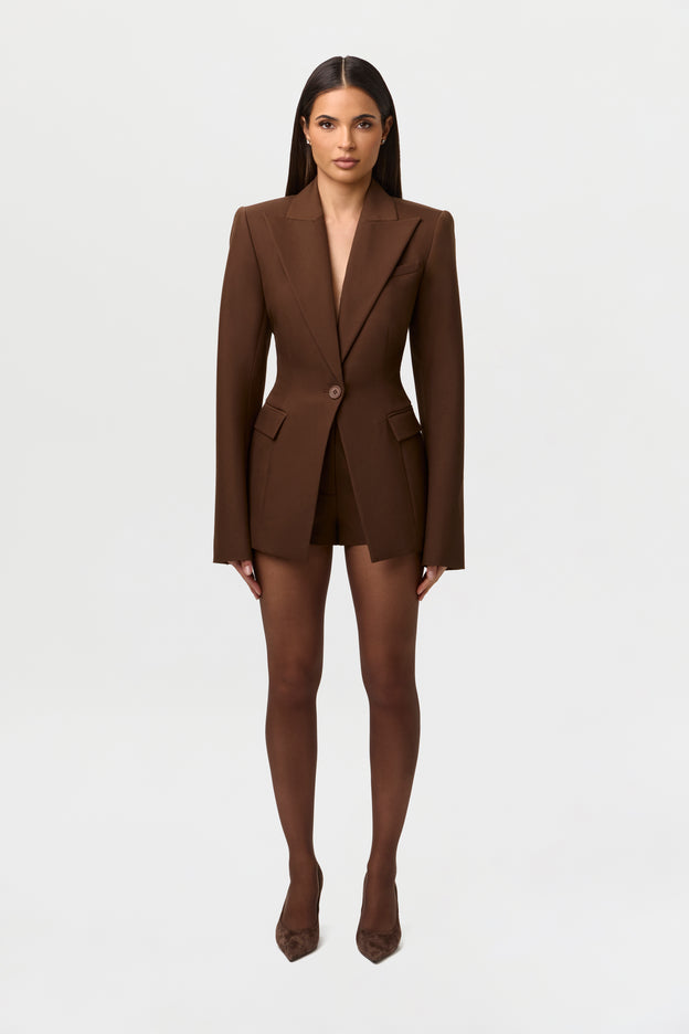 High Waist Suited Shorts