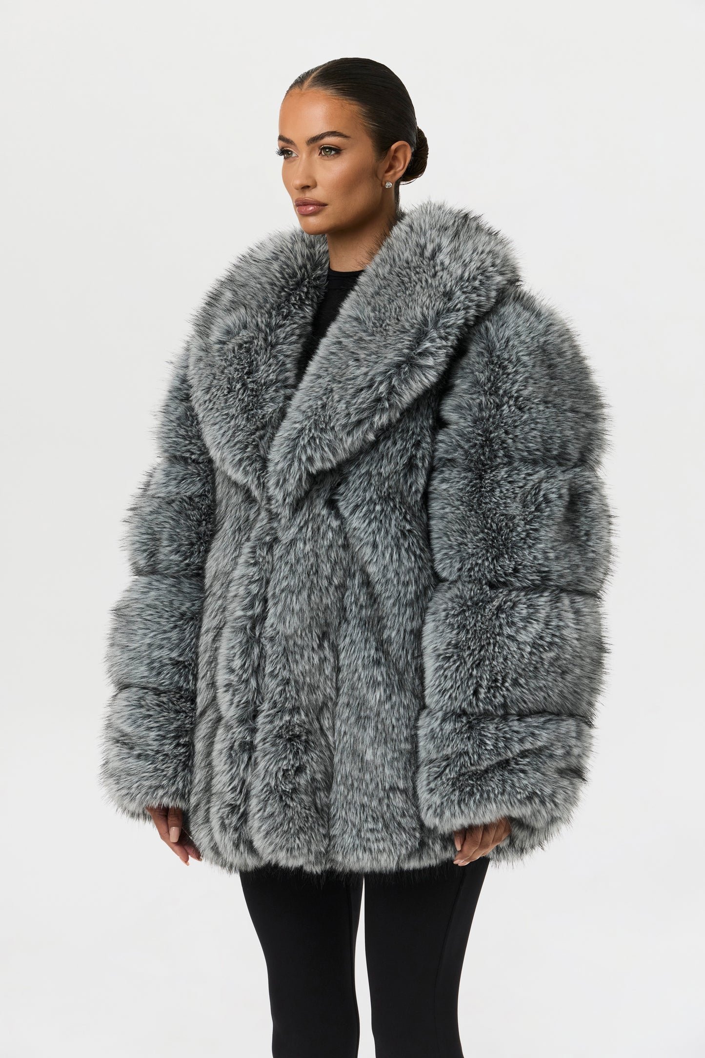 Faux Mink Pelted Coat
