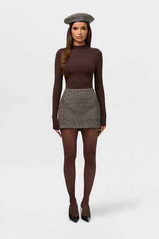 Suiting Plaid Mini Skirt
