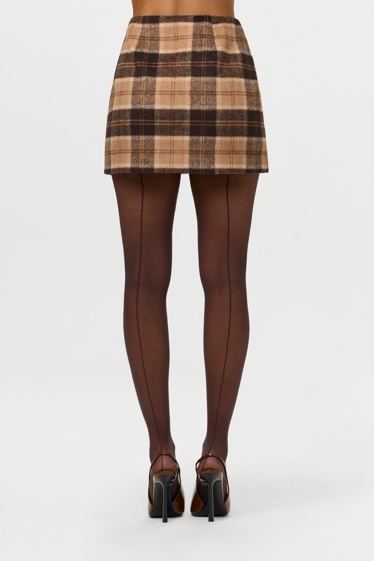 Suiting Plaid Mini Skirt