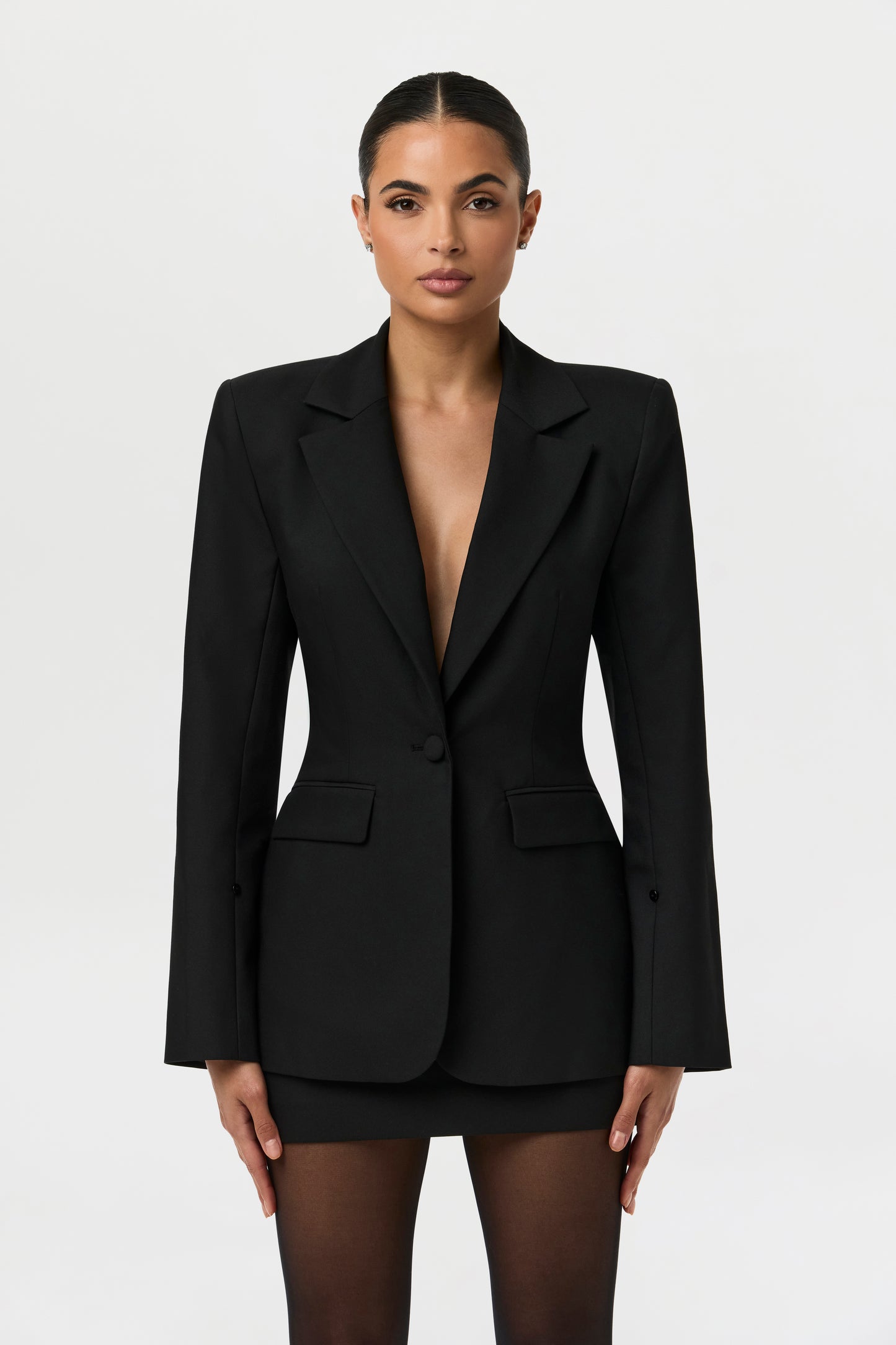 Faux Fur Suited Blazer