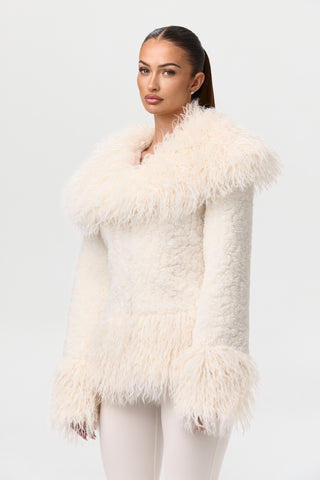 Sherpa Faux Fur Jacket